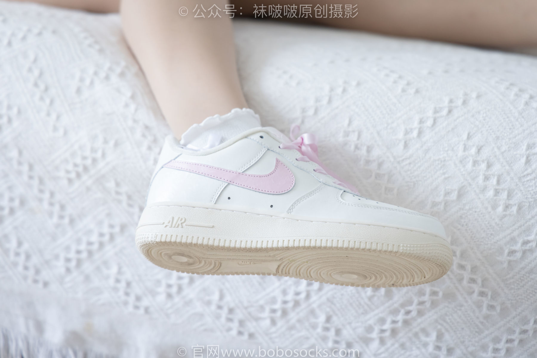 图片[45]-BoBoSocks袜啵啵 No.163 小甜豆-空军一号板鞋、白棉袜、肉丝[135P]-六色网