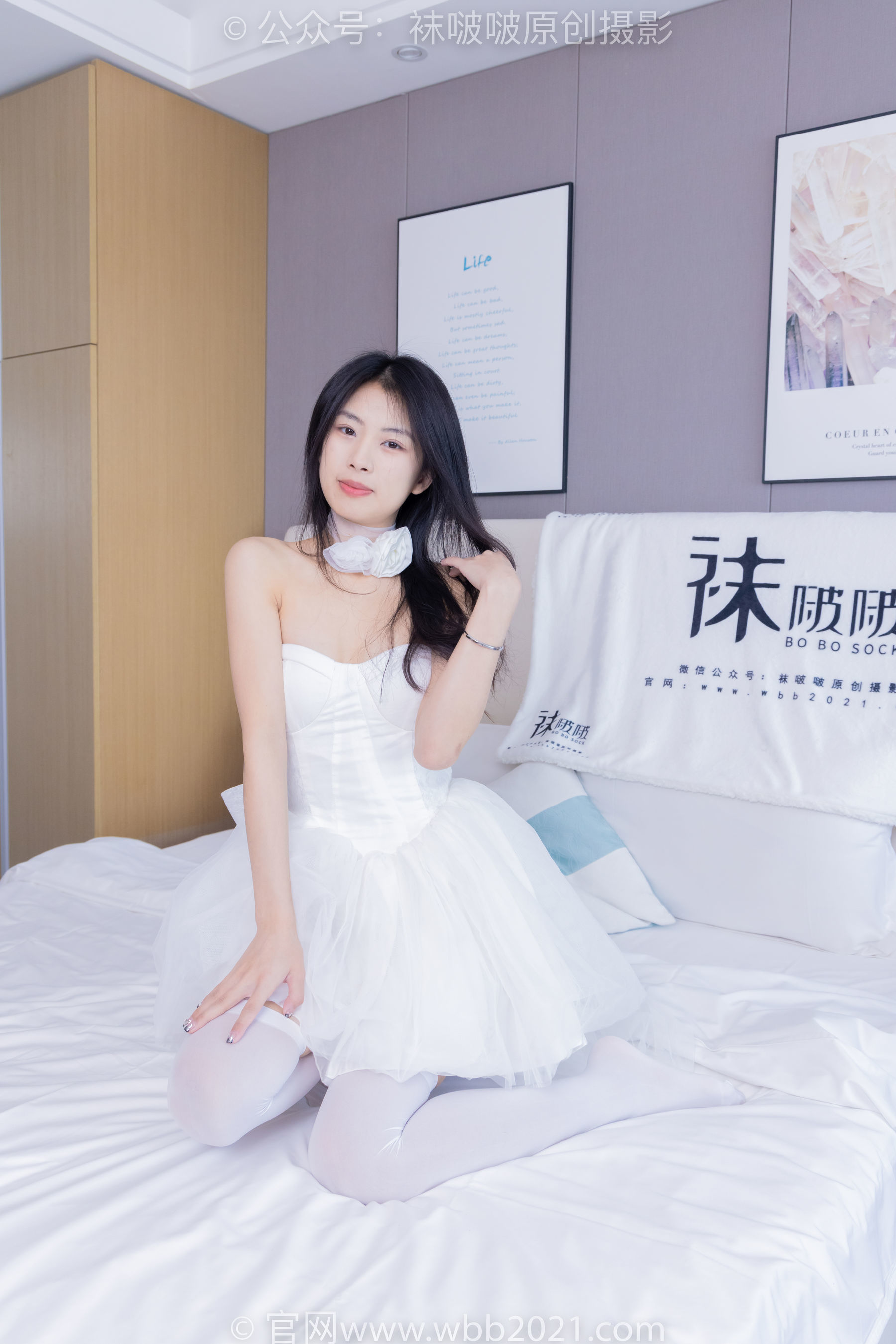 图片[192]-BoBoSocks袜啵啵 No.409 奶油 -两双高跟鞋、厚白丝大腿袜、裸足[198P]-六色网