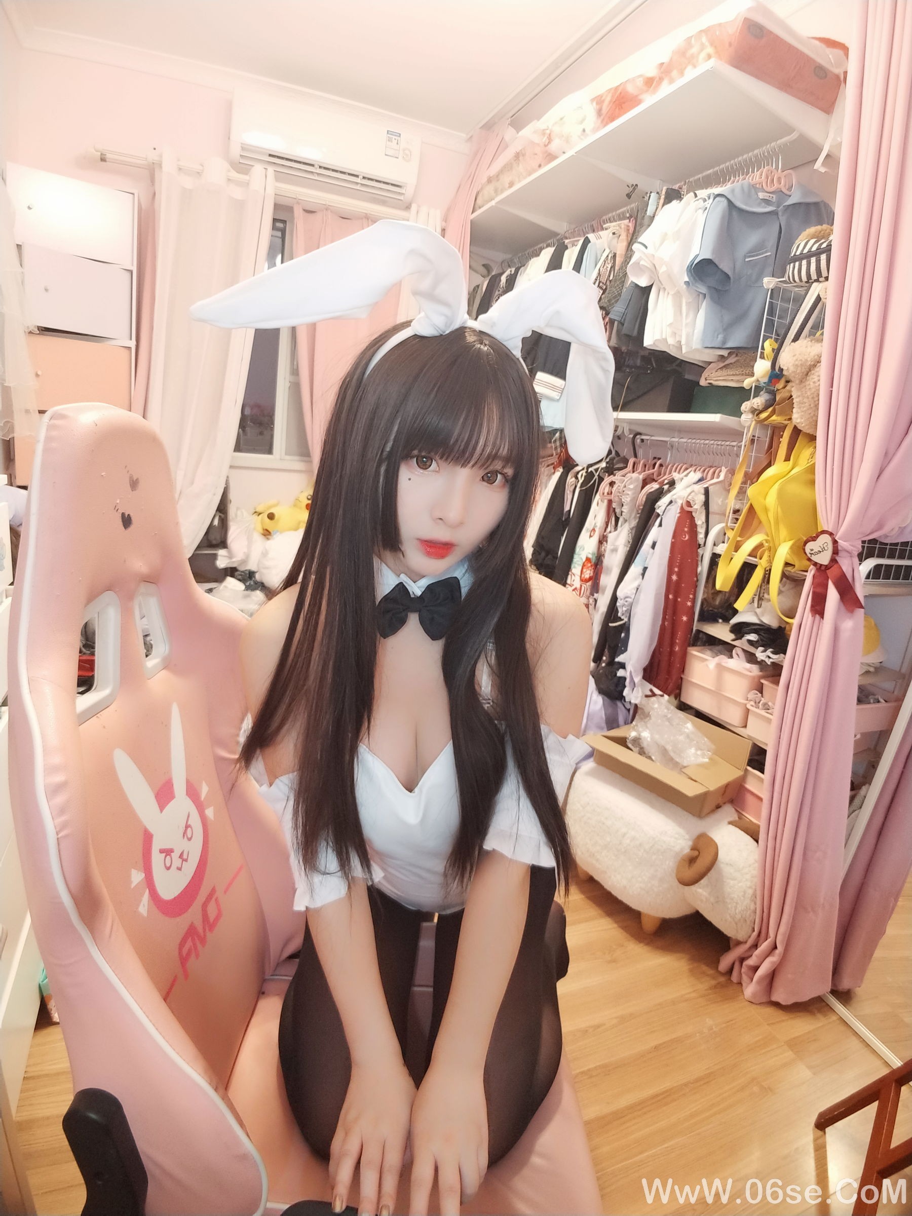 图片[16]-二次元美女古川kagura 黑丝兔女郎[24P]-六色网