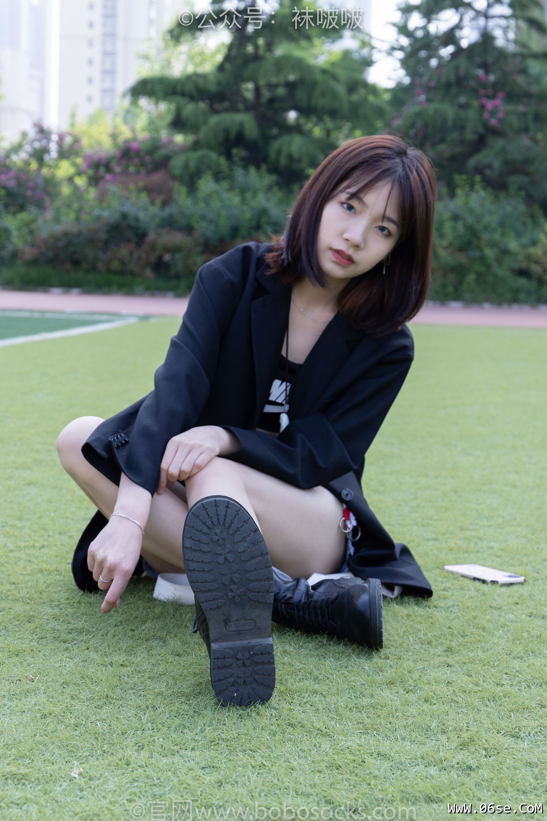图片[29]-BoBoSocks袜啵啵 No.010 小甜豆-马丁靴、白色短棉袜、裸足[117P]-六色网