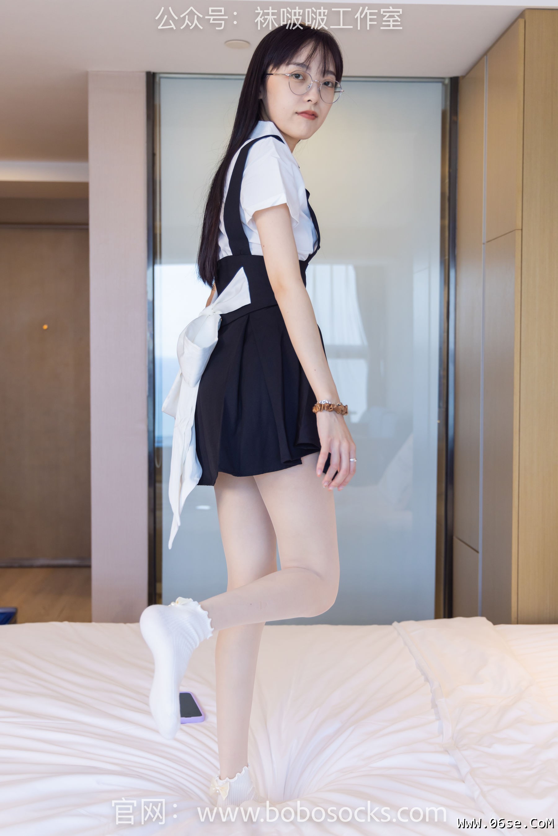 图片[125]-BoBoSocks袜啵啵 No.121 稚予-高跟鞋、白棉袜、肉丝[140P]-六色网
