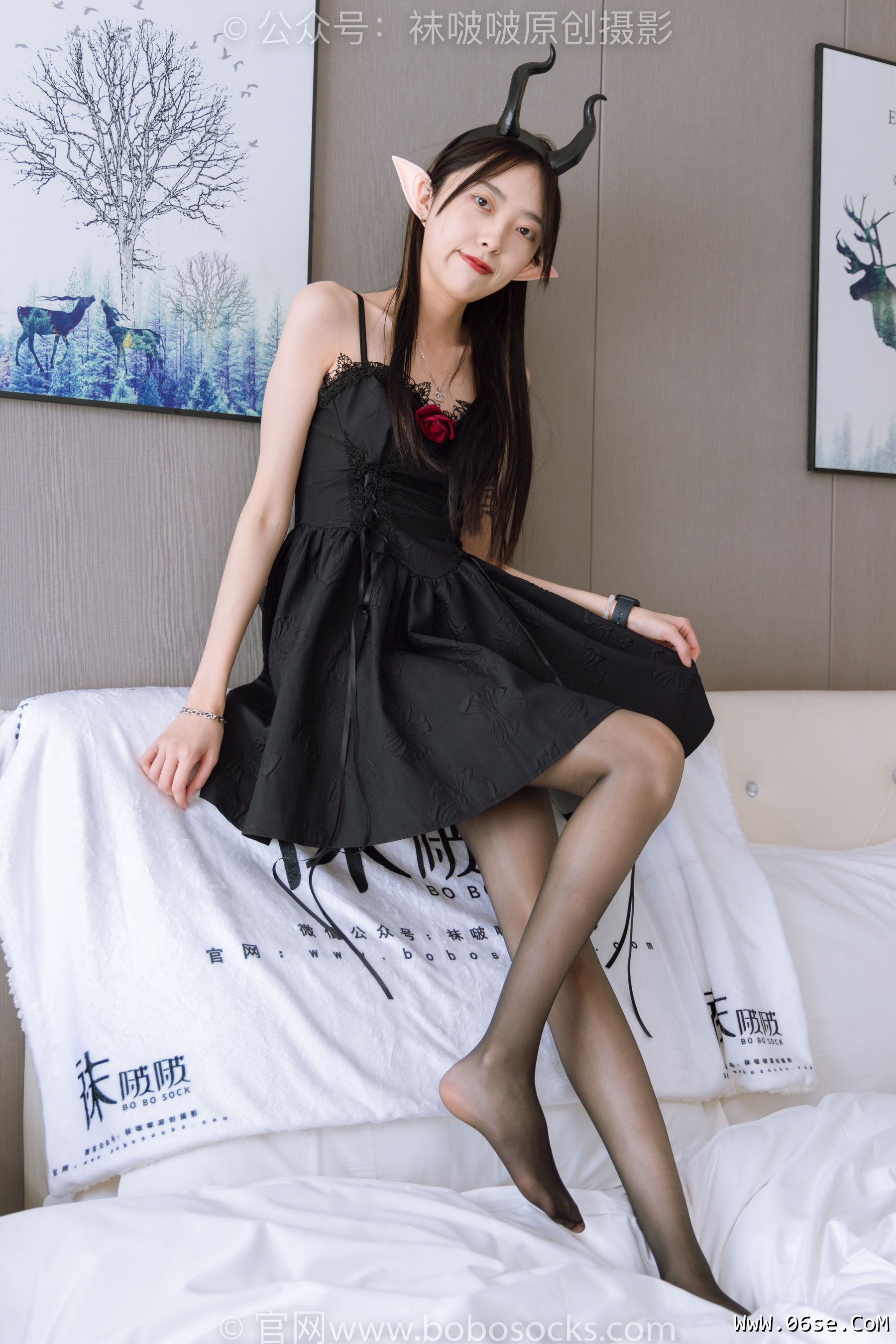 图片[36]-BoBoSocks袜啵啵 No.168 稚予-高跟鞋、长靴、油亮黑丝、手撕丝袜剧情[140P]-六色网