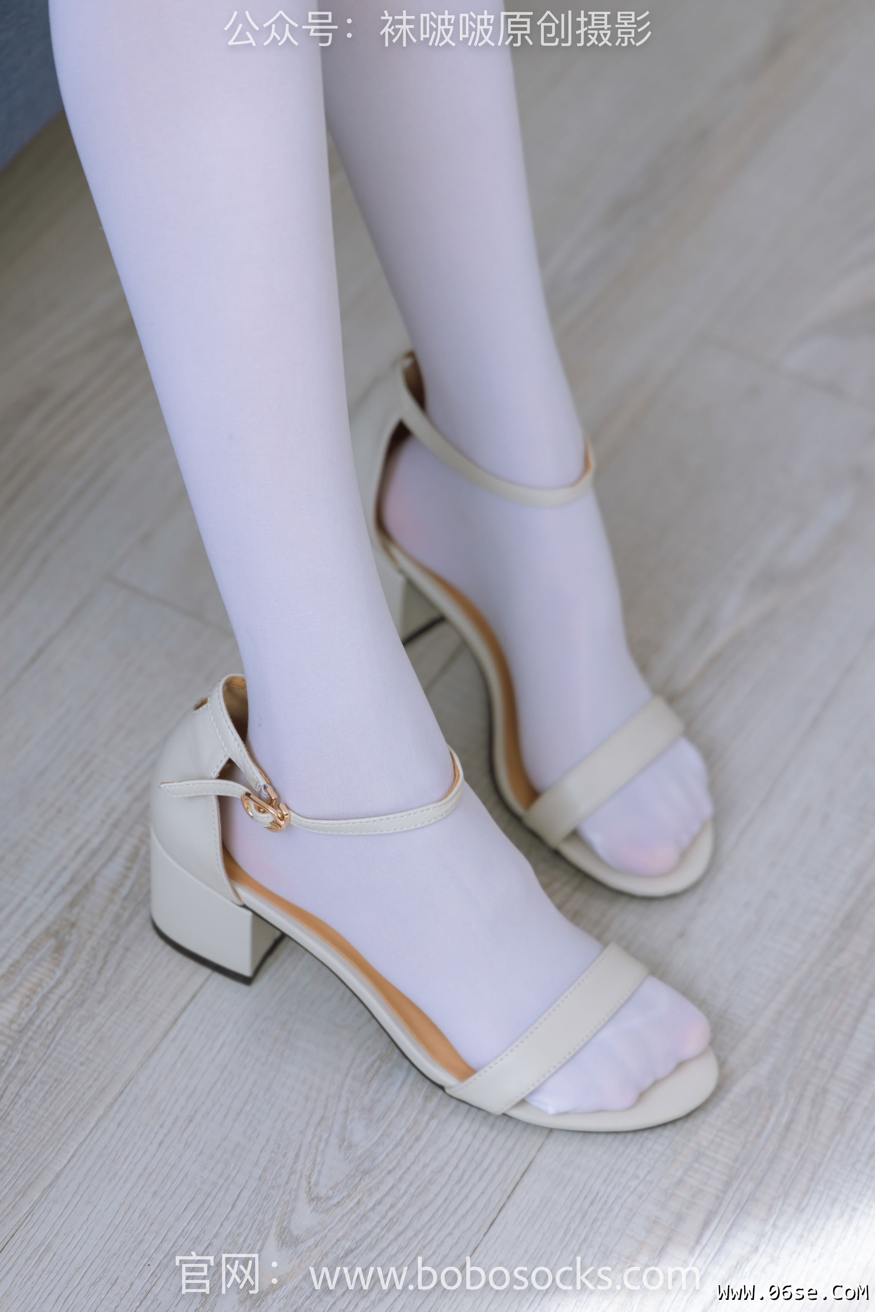 图片[35]-BoBoSocks袜啵啵 No.157 稚予-高跟鞋、白丝大腿袜、裸足[140P]-六色网
