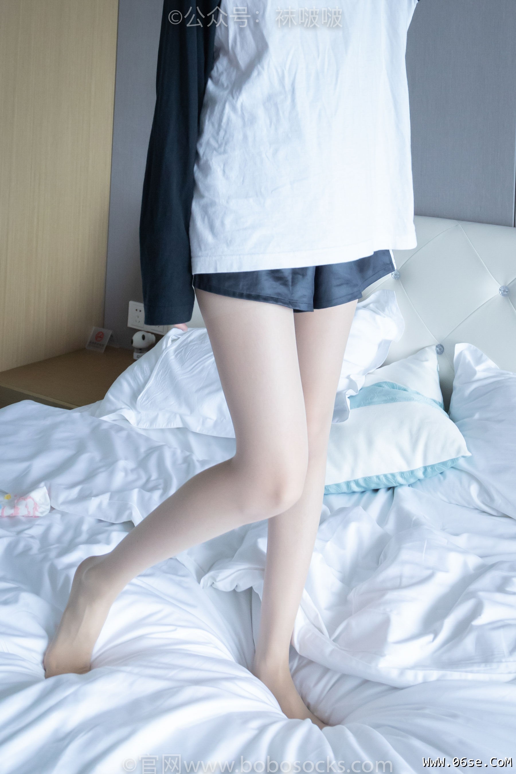 图片[131]-BoBoSocks袜啵啵 No.015 稚予-阿迪板鞋、白色短棉袜、肉丝[148P]-六色网