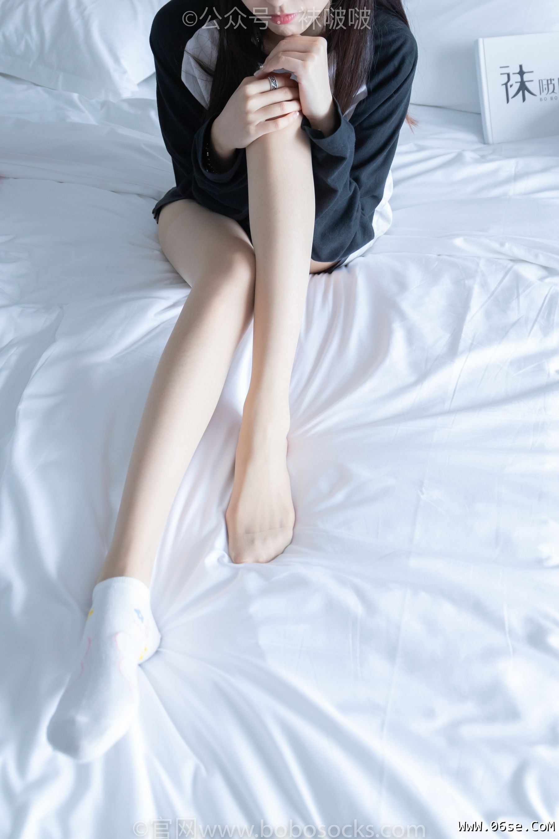 图片[95]-BoBoSocks袜啵啵 No.015 稚予-阿迪板鞋、白色短棉袜、肉丝[148P]-六色网