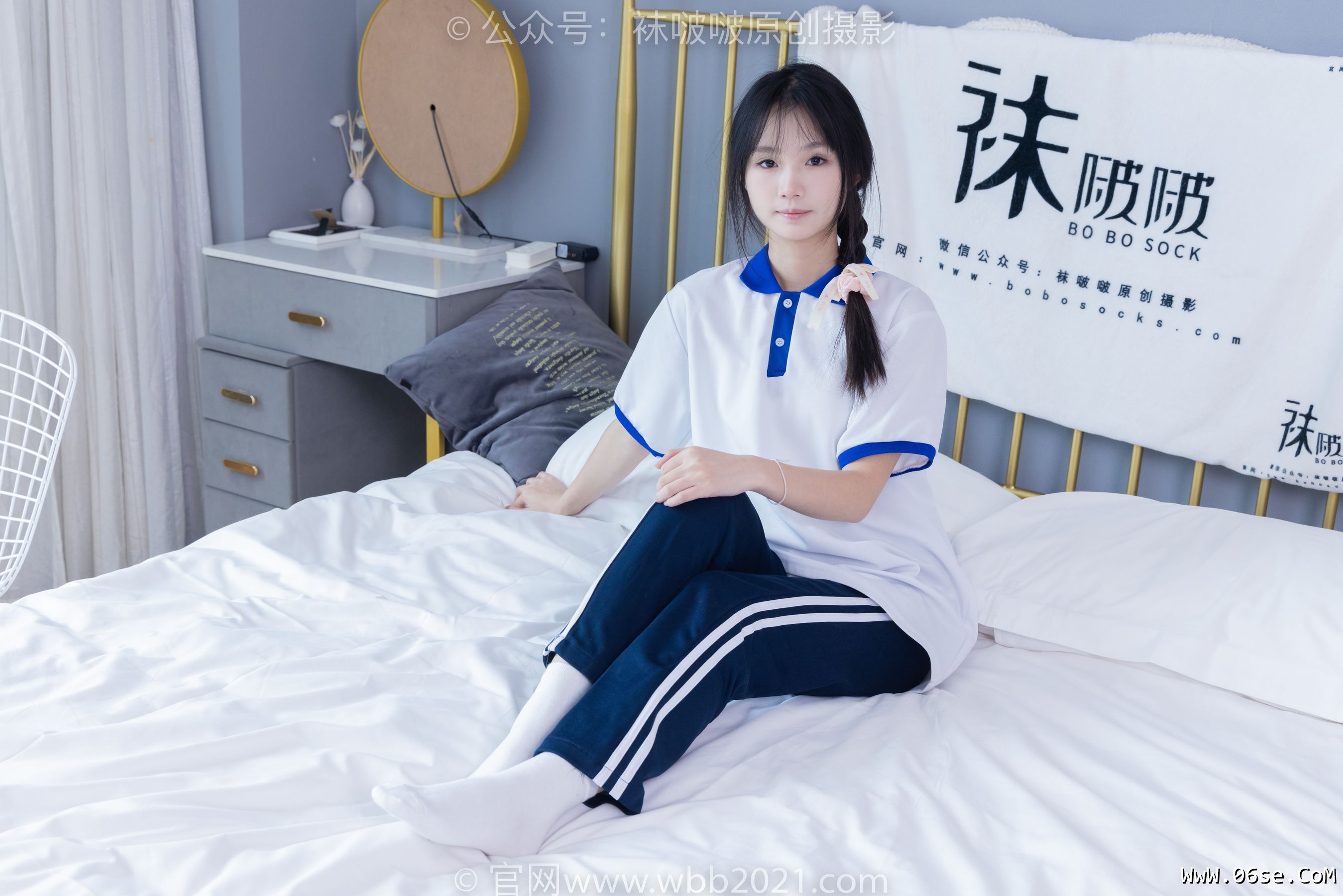图片[87]-BoBoSocks袜啵啵 No.366 甜甜圈 -三双板鞋、白棉袜、短白丝[150P]-六色网