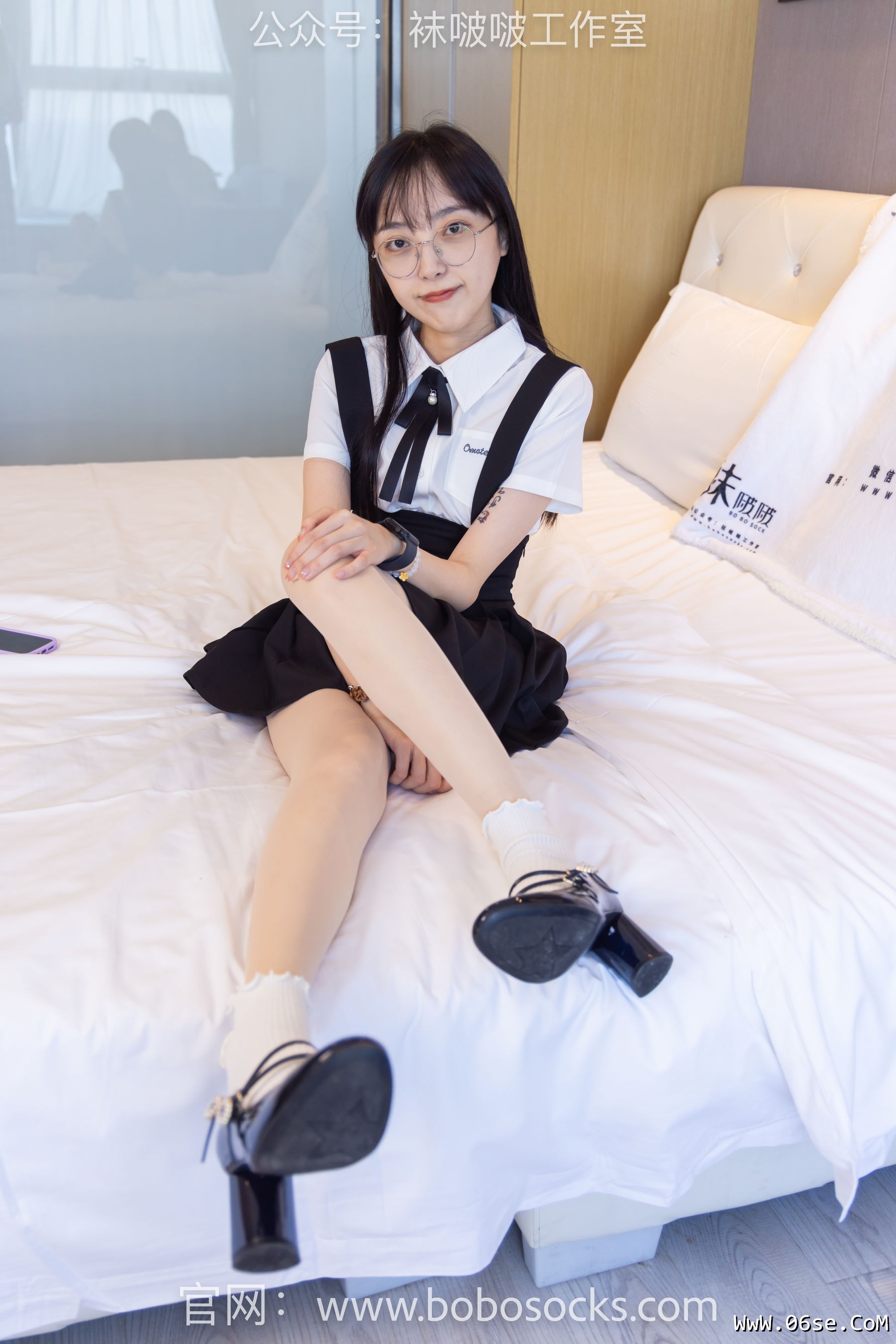 图片[52]-BoBoSocks袜啵啵 No.121 稚予-高跟鞋、白棉袜、肉丝[140P]-六色网