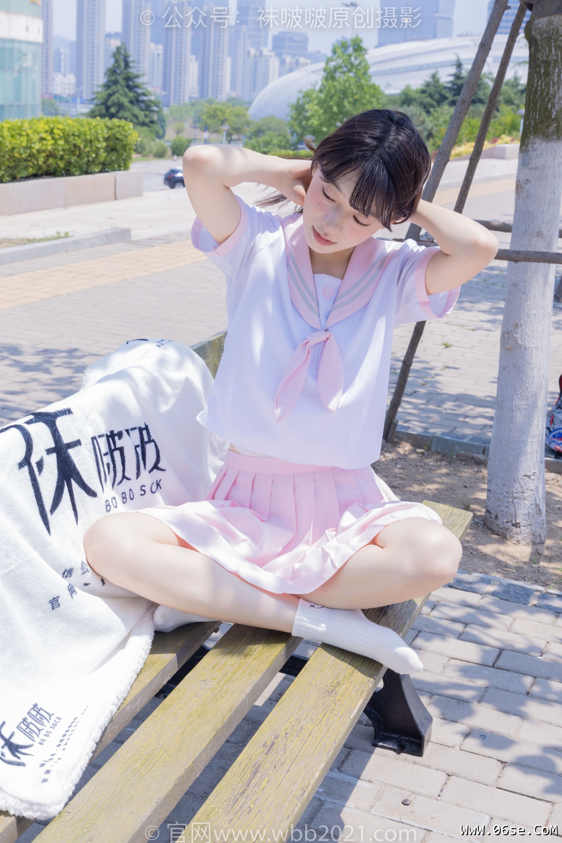 图片[27]-BoBoSocks袜啵啵 No.399 糯米 -皮鞋、白棉袜、jk制服[145P]-六色网