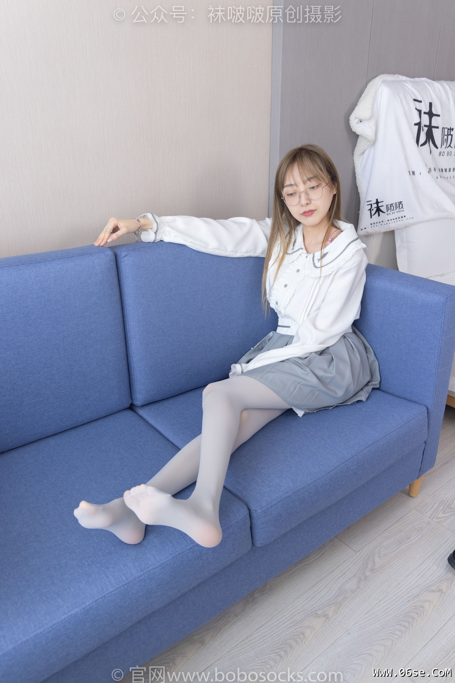 图片[31]-BoBoSocks袜啵啵 No.213 稚予 -黑皮鞋、厚灰丝[140P]-六色网