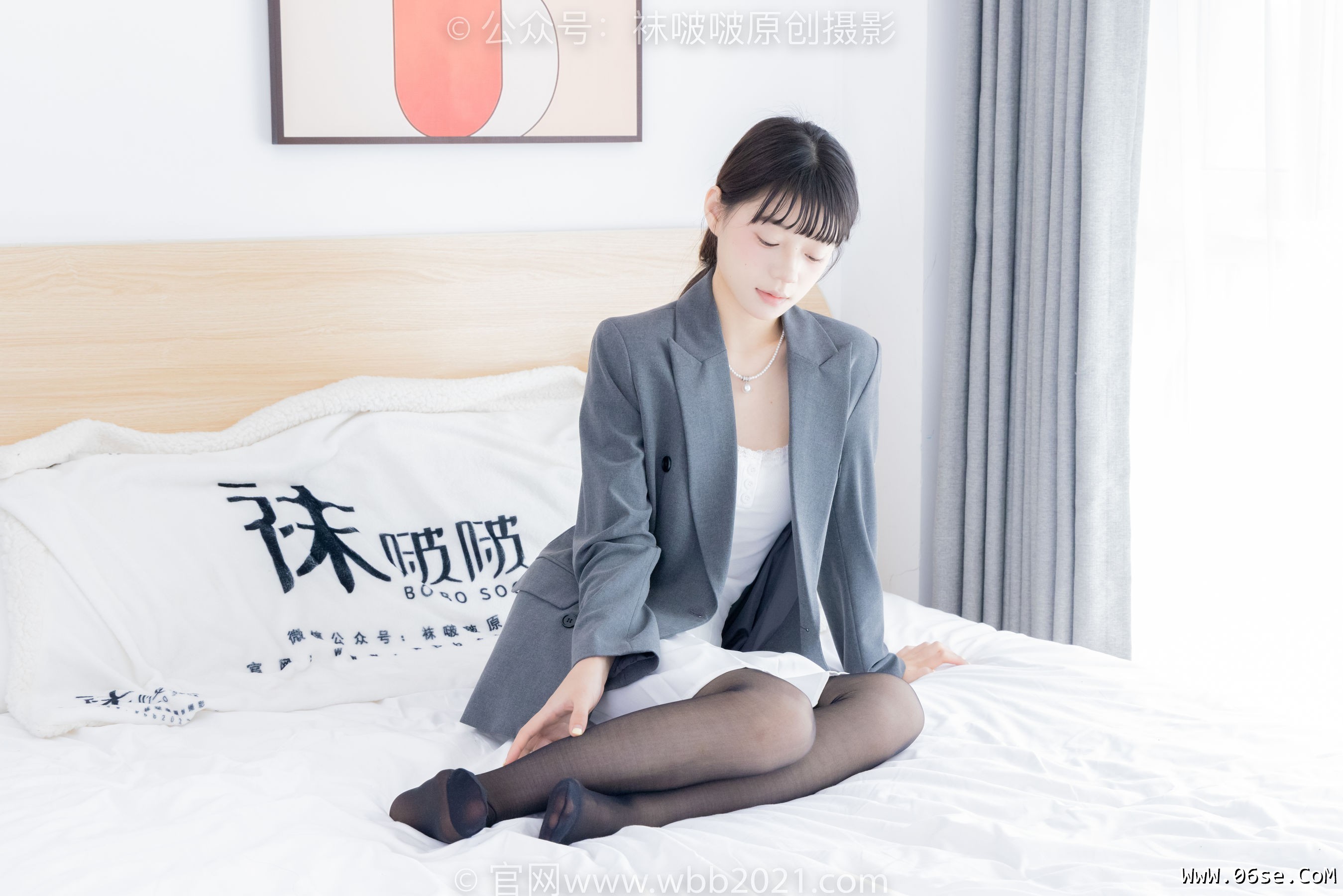 图片[7]-BoBoSocks袜啵啵 No.404 糯米 -板鞋、黑丝、ol风[145P]-六色网