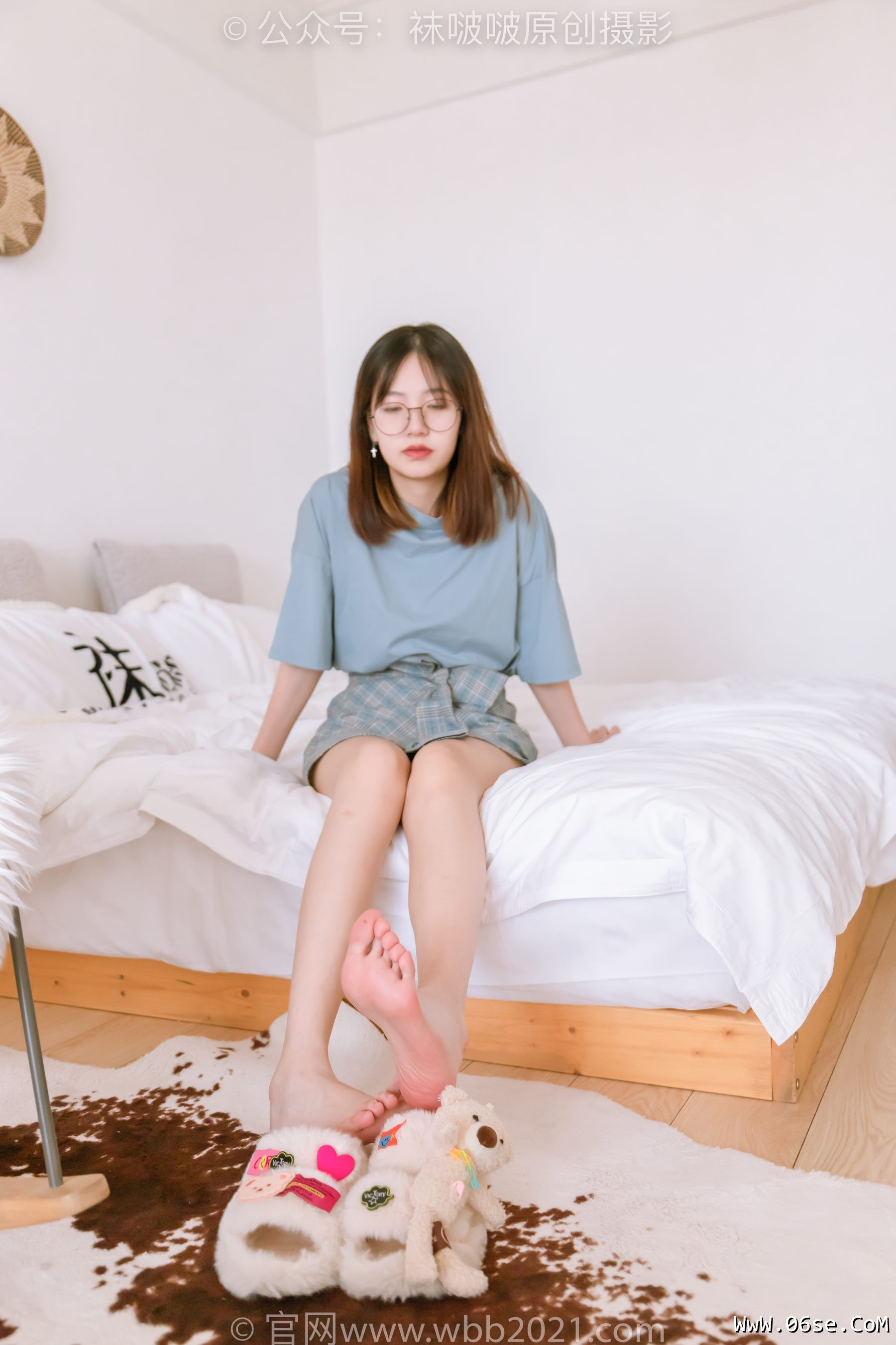 图片[135]-BoBoSocks袜啵啵 No.239 小甜豆-棉拖鞋、灰丝、裸足[140P]-六色网