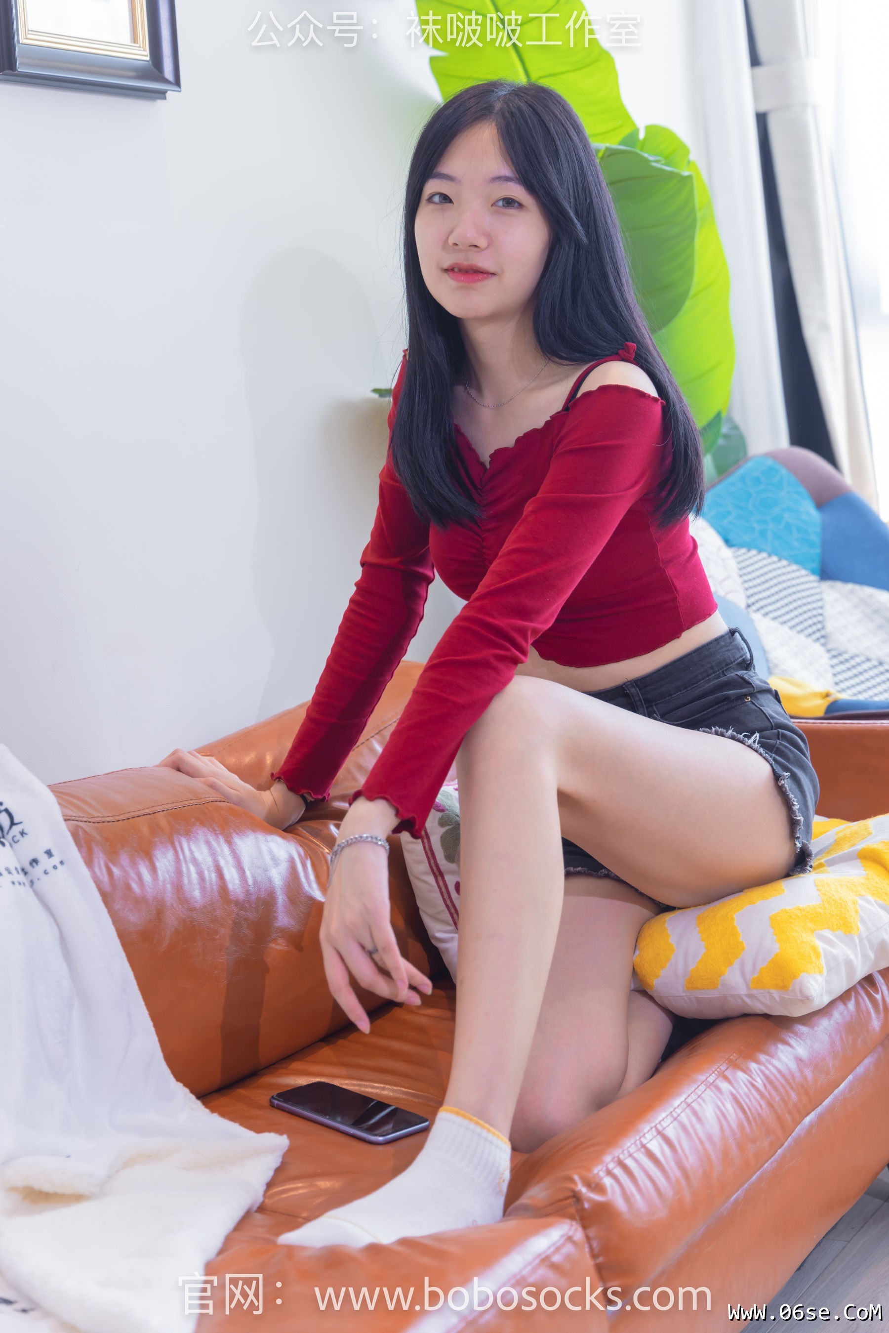 图片[23]-BoBoSocks袜啵啵 No.120 小甜豆-高跟长靴、白棉袜、裸足[170P]-六色网