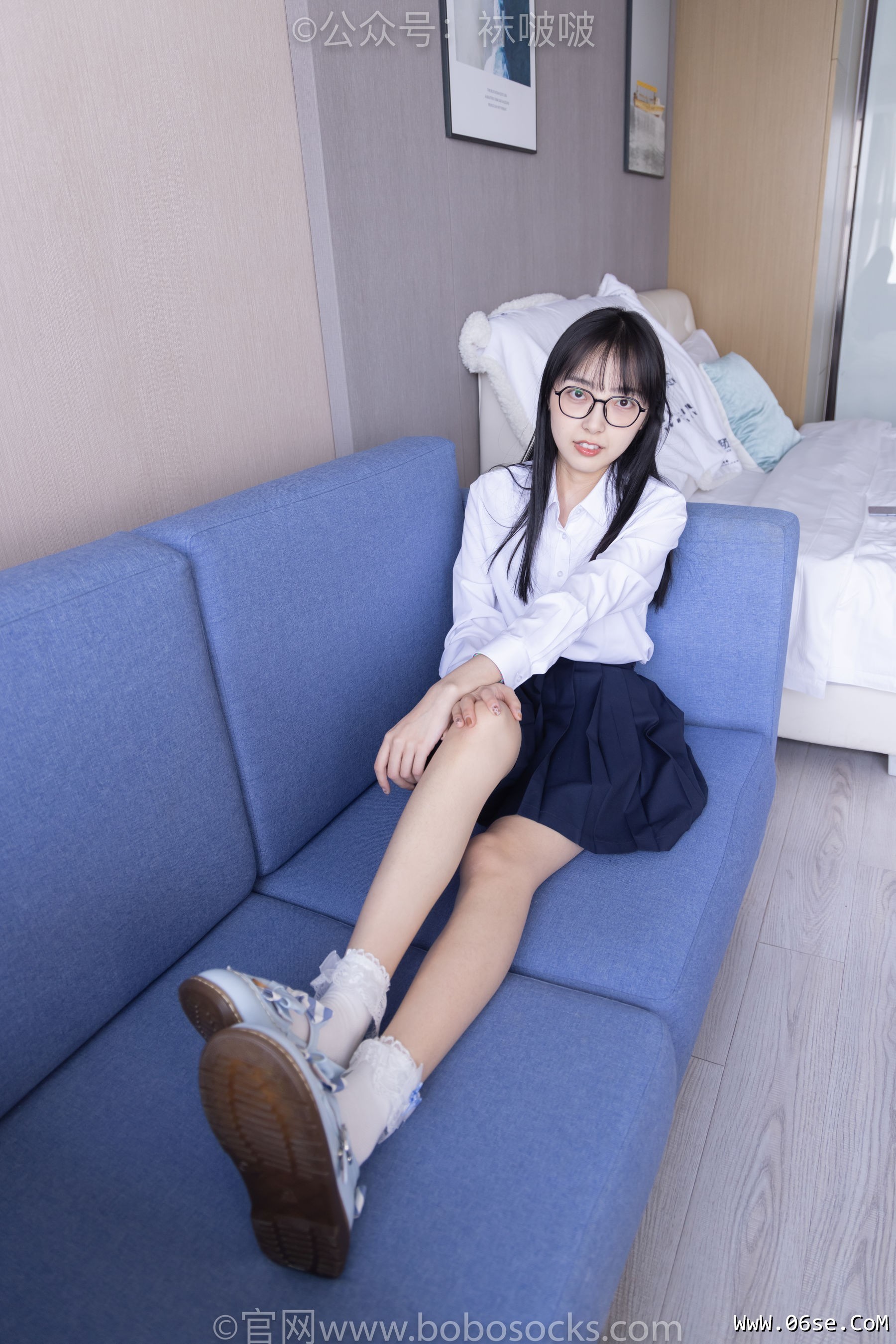 图片[19]-BoBoSocks袜啵啵 No.070 稚予-皮鞋、拖鞋、过膝袜、白棉袜[148P]-六色网