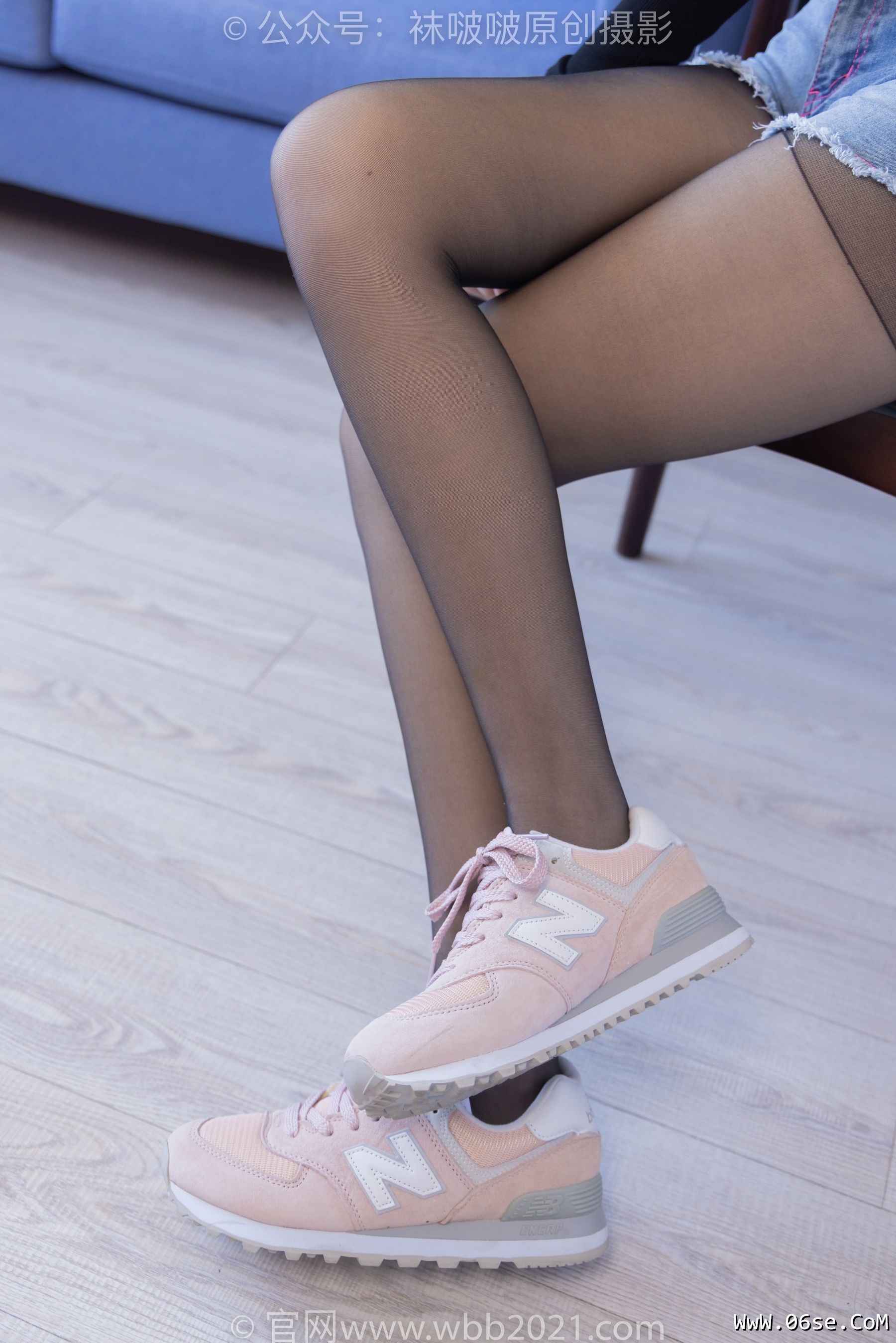 图片[28]-BoBoSocks袜啵啵 No.317 小甜豆 -运动鞋、可拆卸牛仔裤、粉色棉袜、黑丝、裤里丝[140P]-六色网