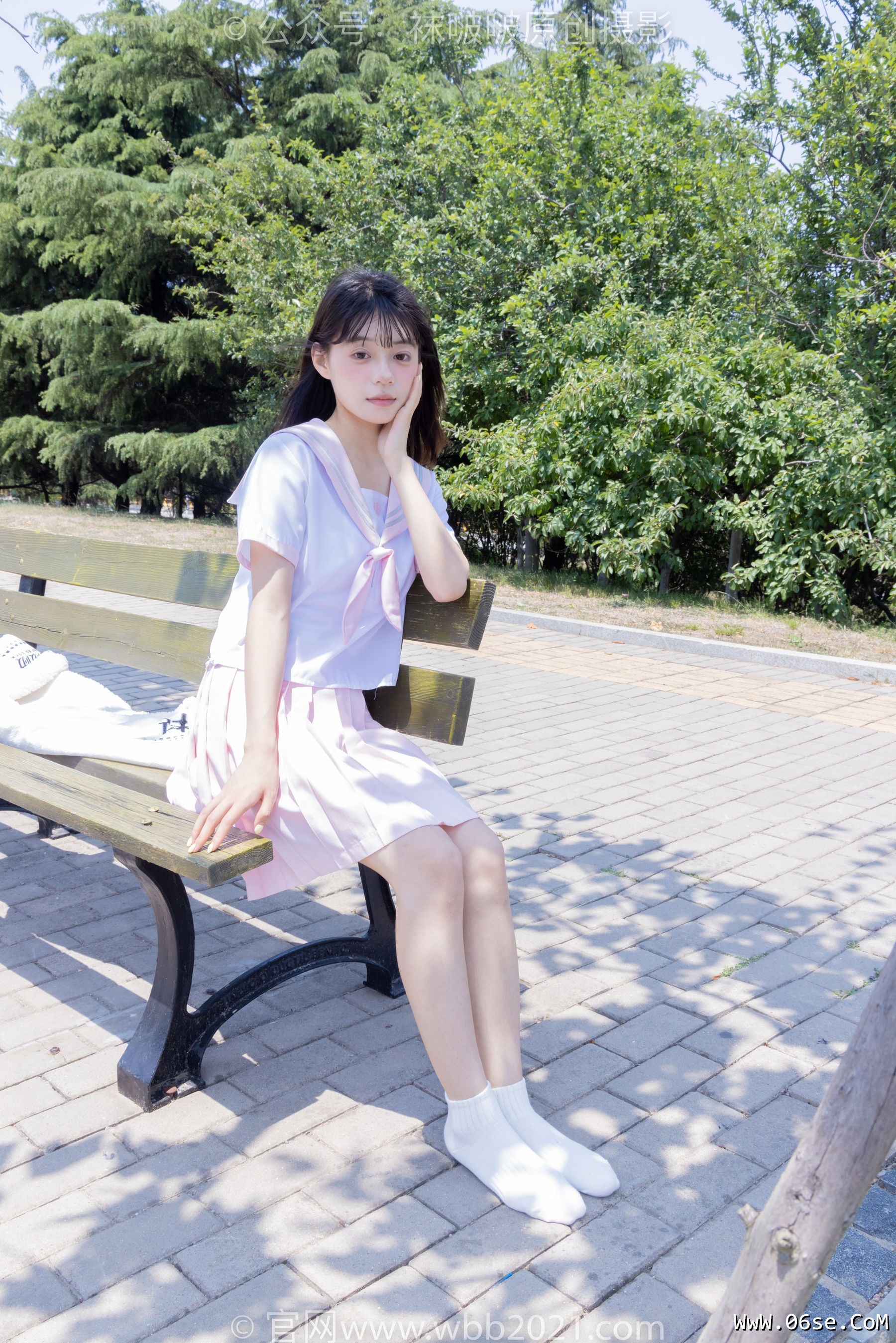 图片[141]-BoBoSocks袜啵啵 No.399 糯米 -皮鞋、白棉袜、jk制服[145P]-六色网