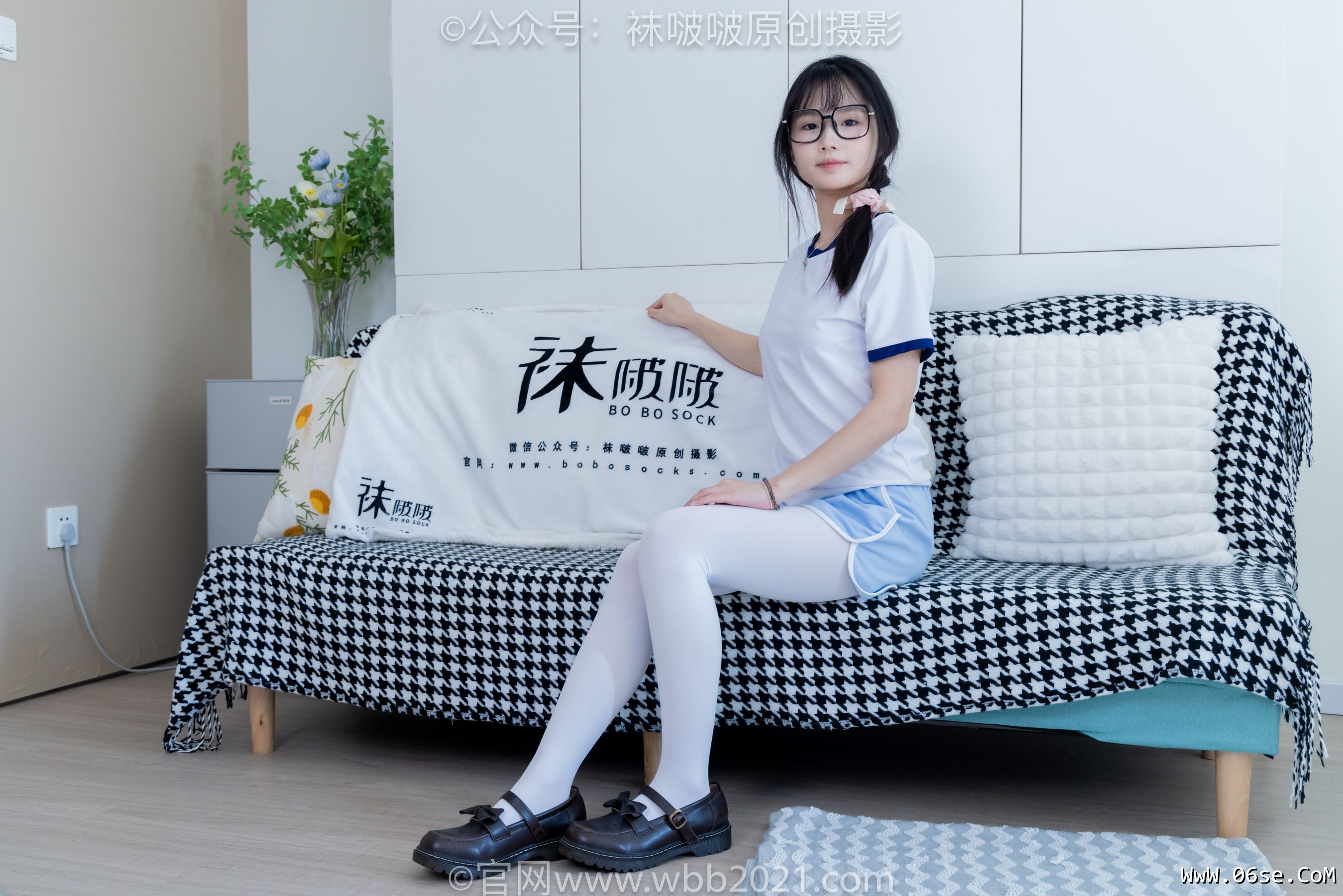 图片[53]-BoBoSocks袜啵啵 No.325 甜甜圈 -皮鞋、厚白丝[145P]-六色网
