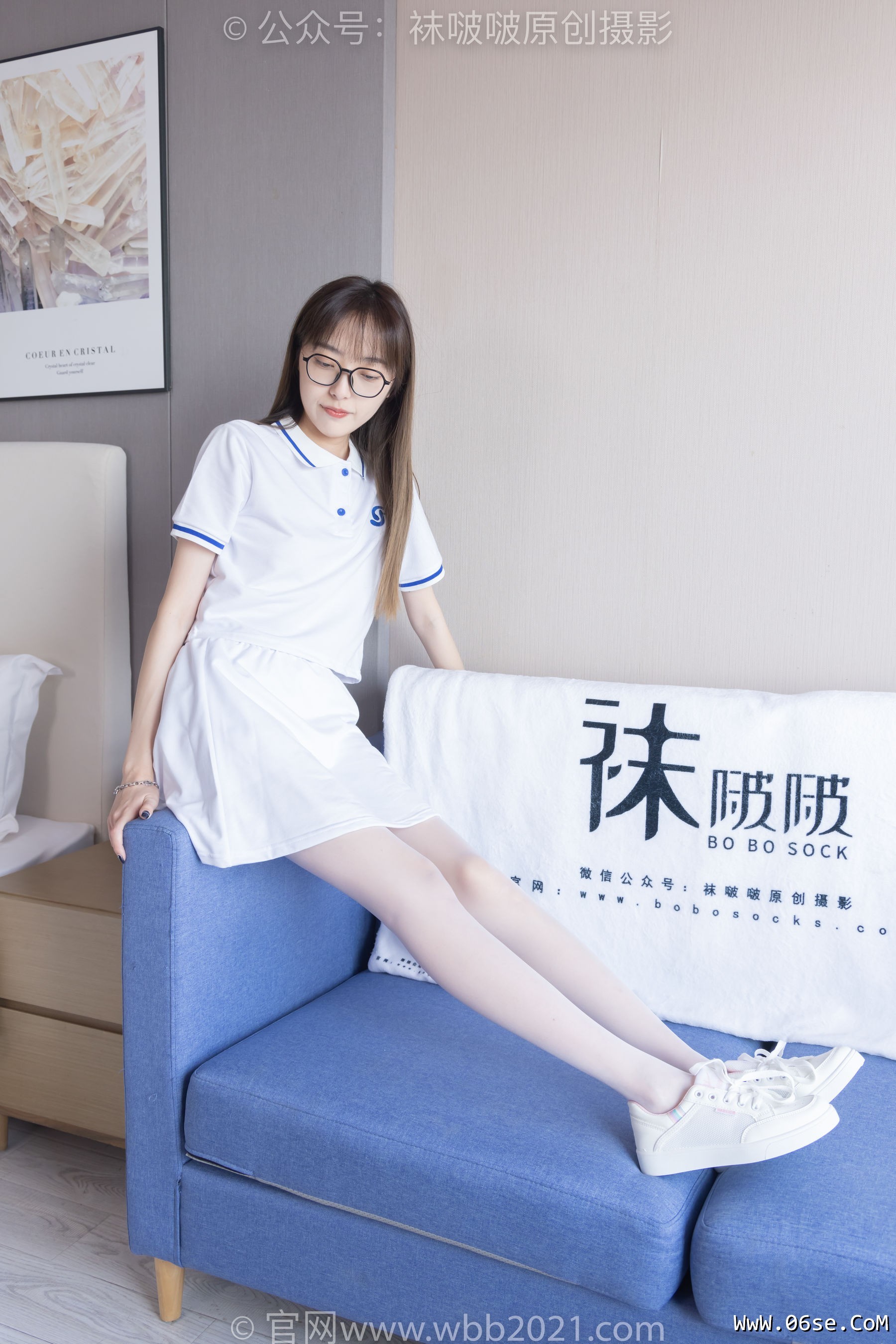 图片[64]-BoBoSocks袜啵啵 No.344 稚予 -板鞋、平底鞋、白丝[150P]-六色网
