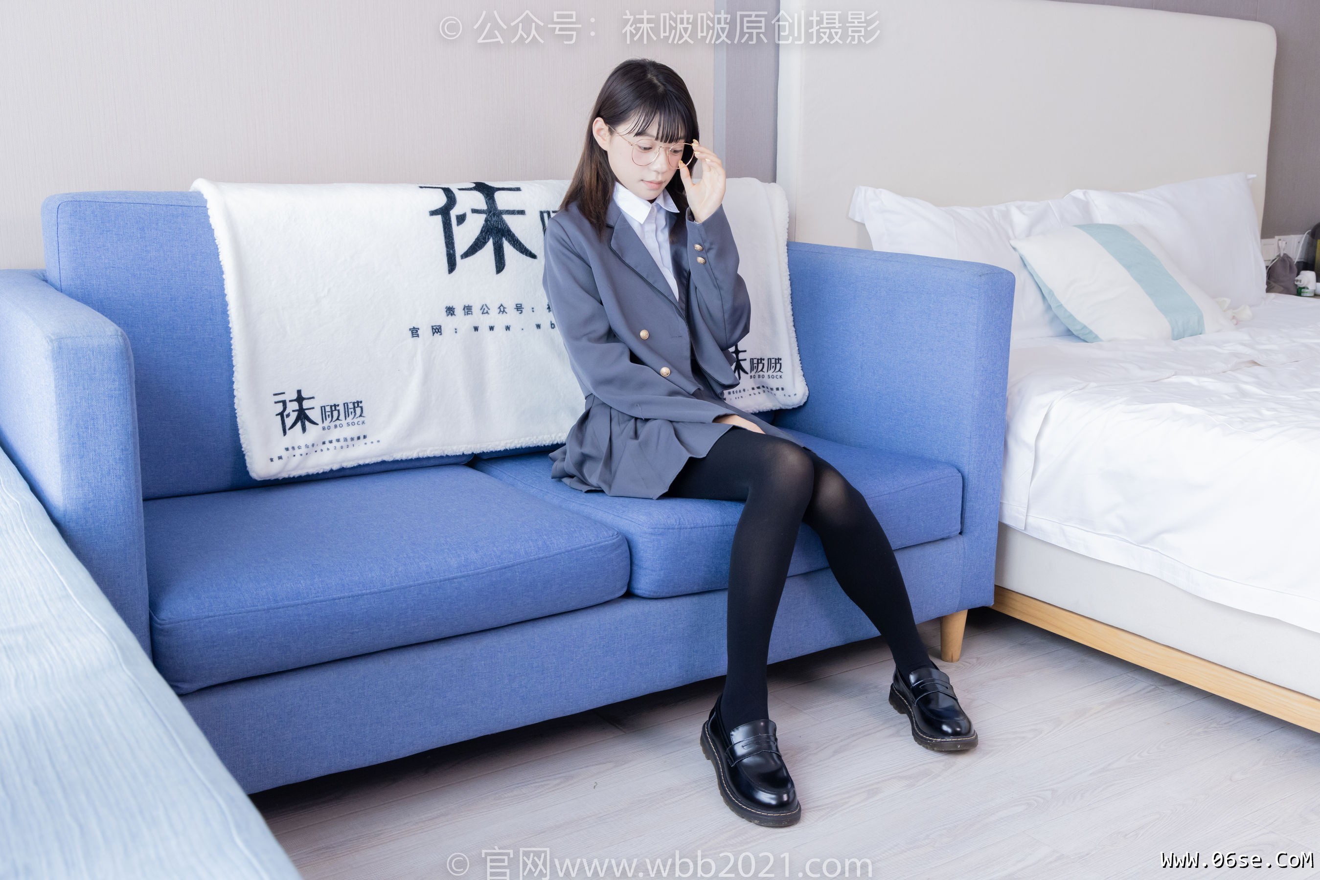 图片[84]-BoBoSocks袜啵啵 No.402 糯米 -皮鞋、厚黑丝、学院jk[140P]-六色网