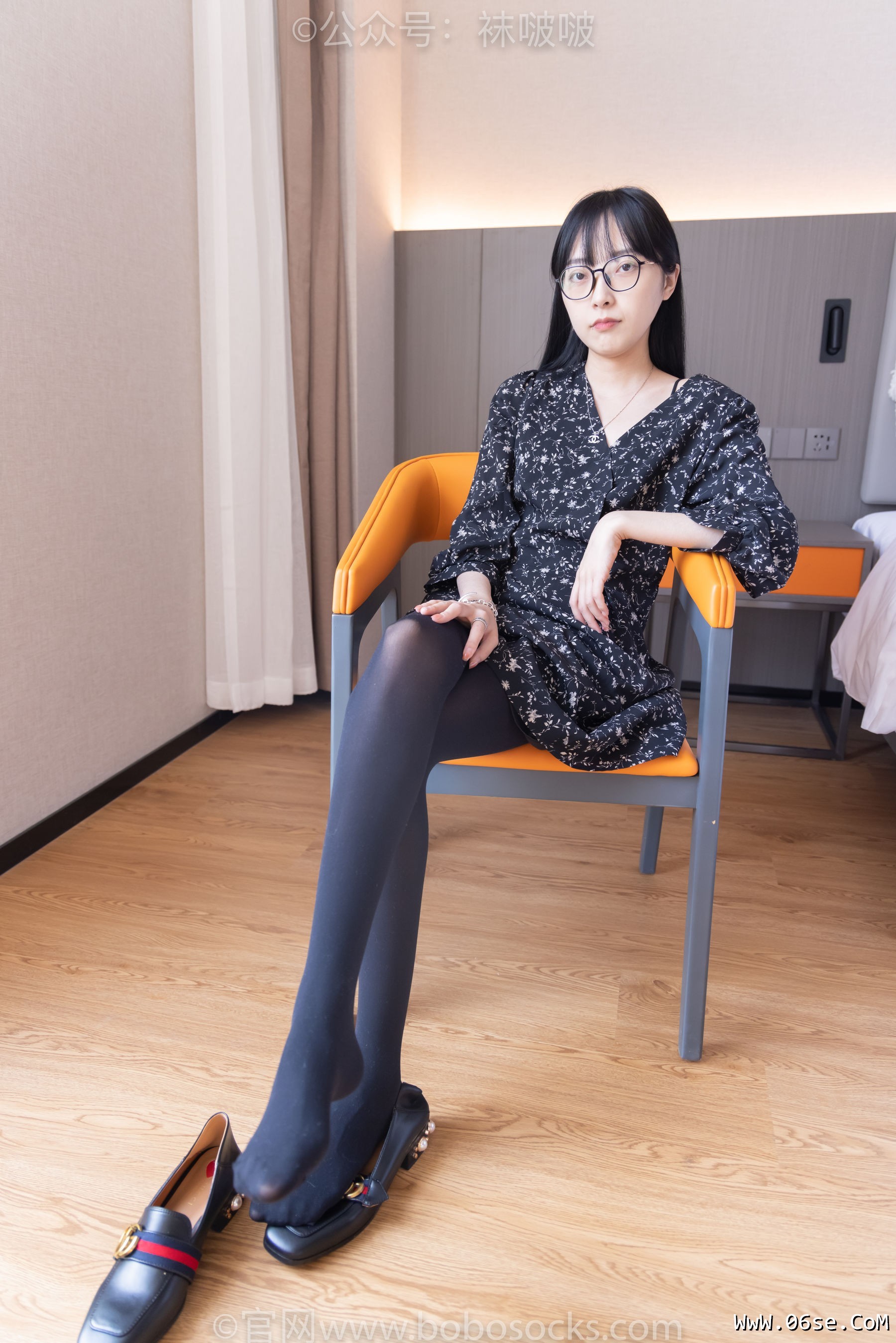 图片[108]-BoBoSocks袜啵啵 No.064 稚予-平底鞋、厚黑丝[137P]-六色网