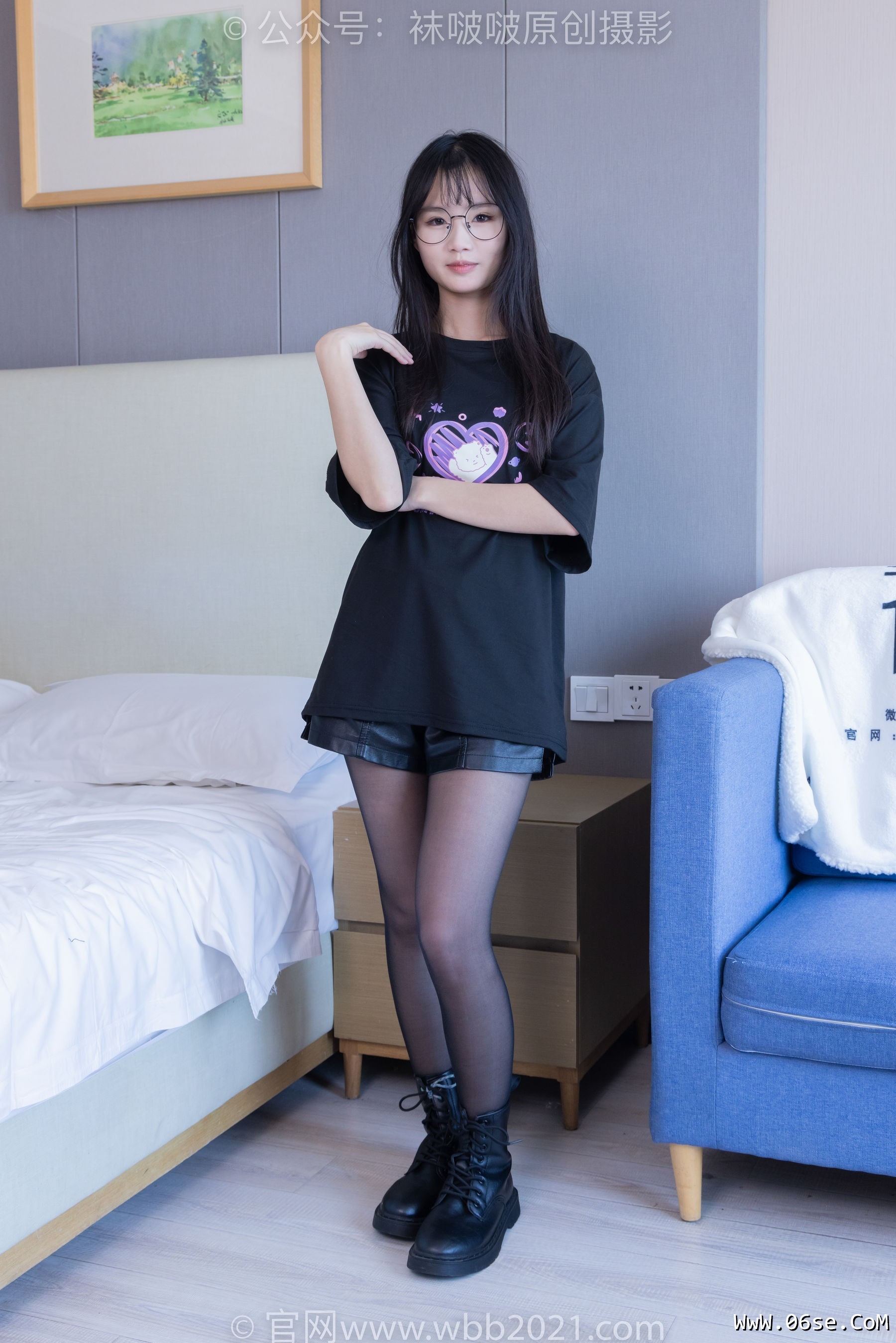 图片[118]-BoBoSocks袜啵啵 No.406 甜甜圈 -马丁靴、黑丝[150P]-六色网