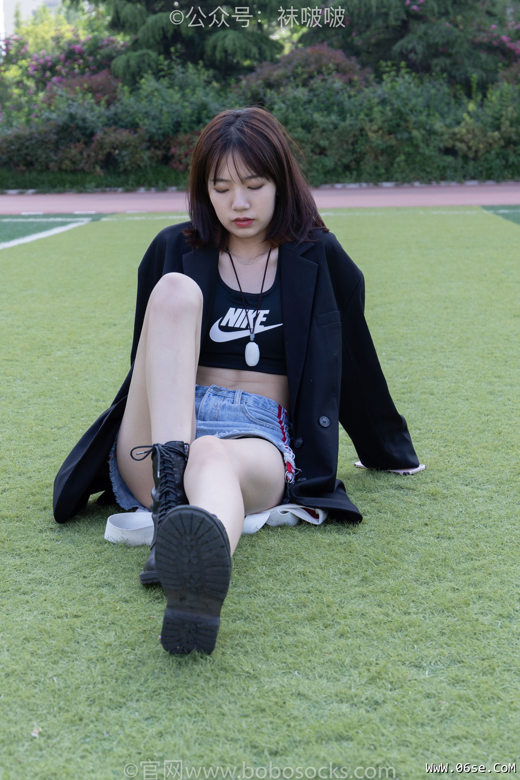 图片[31]-BoBoSocks袜啵啵 No.010 小甜豆-马丁靴、白色短棉袜、裸足[117P]-六色网