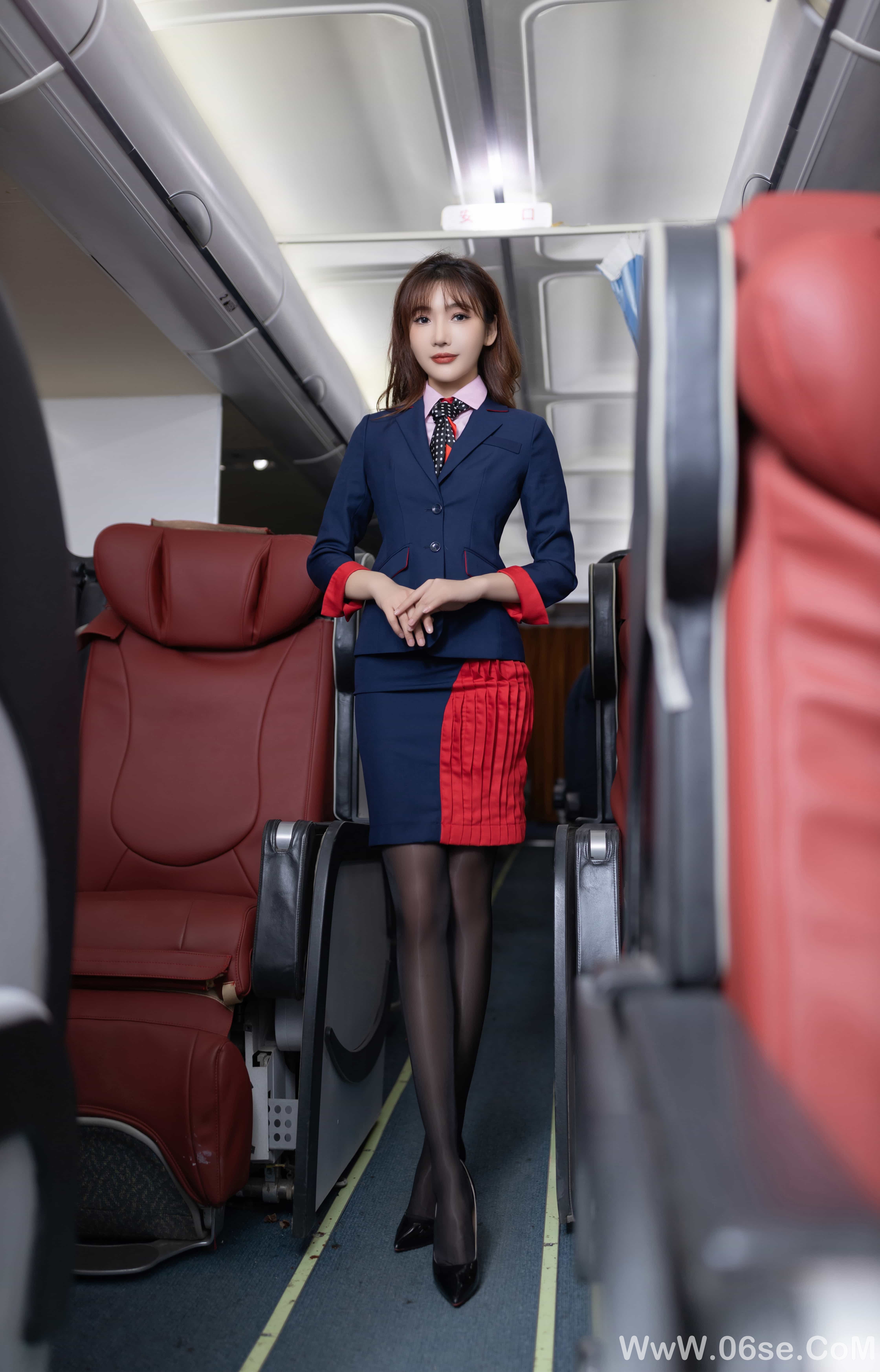 图片[50]-陆萱萱 – 粉色空姐制服[91P]-六色网