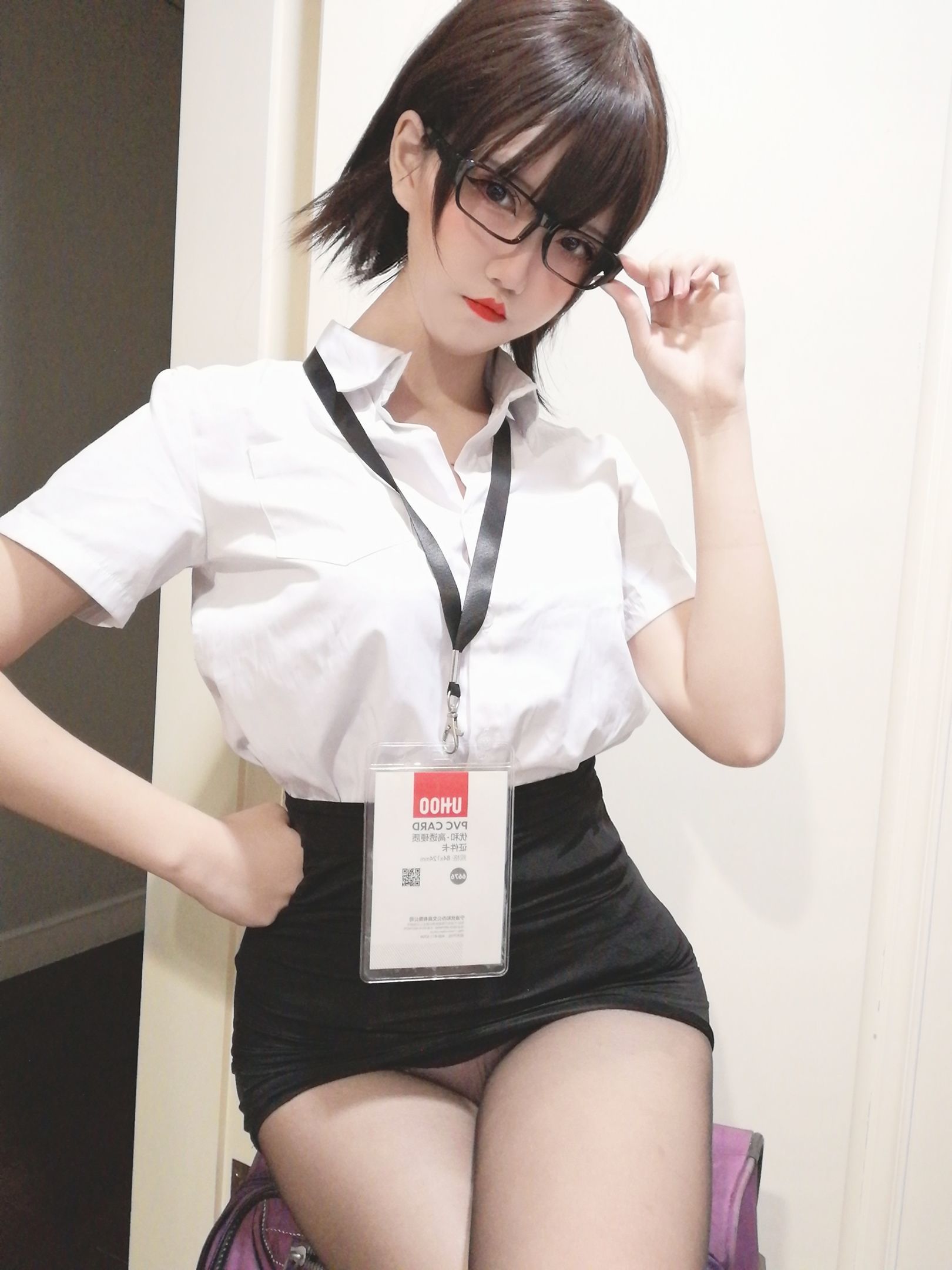 图片[10]-鬼马少女阿薰kaOri 黑丝OL[39P]-六色网