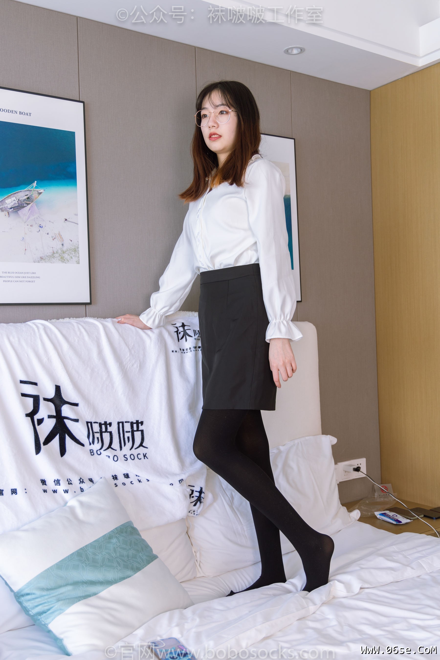 图片[121]-BoBoSocks袜啵啵 No.090 小甜豆-高跟鞋、厚黑丝[140P]-六色网