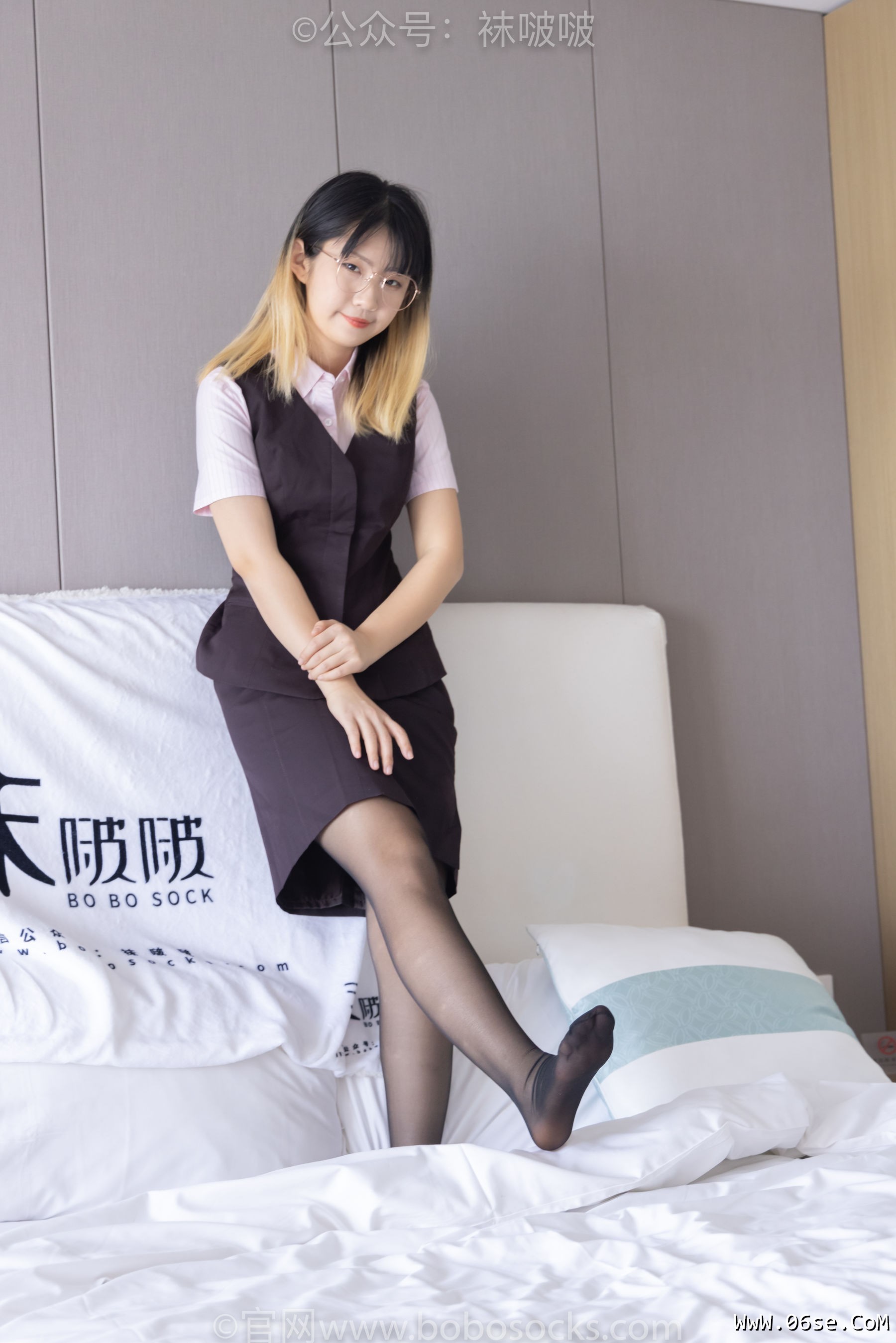 图片[118]-BoBoSocks袜啵啵 No.065 砂糖-招行制服、高跟鞋、黑丝[140P]-六色网
