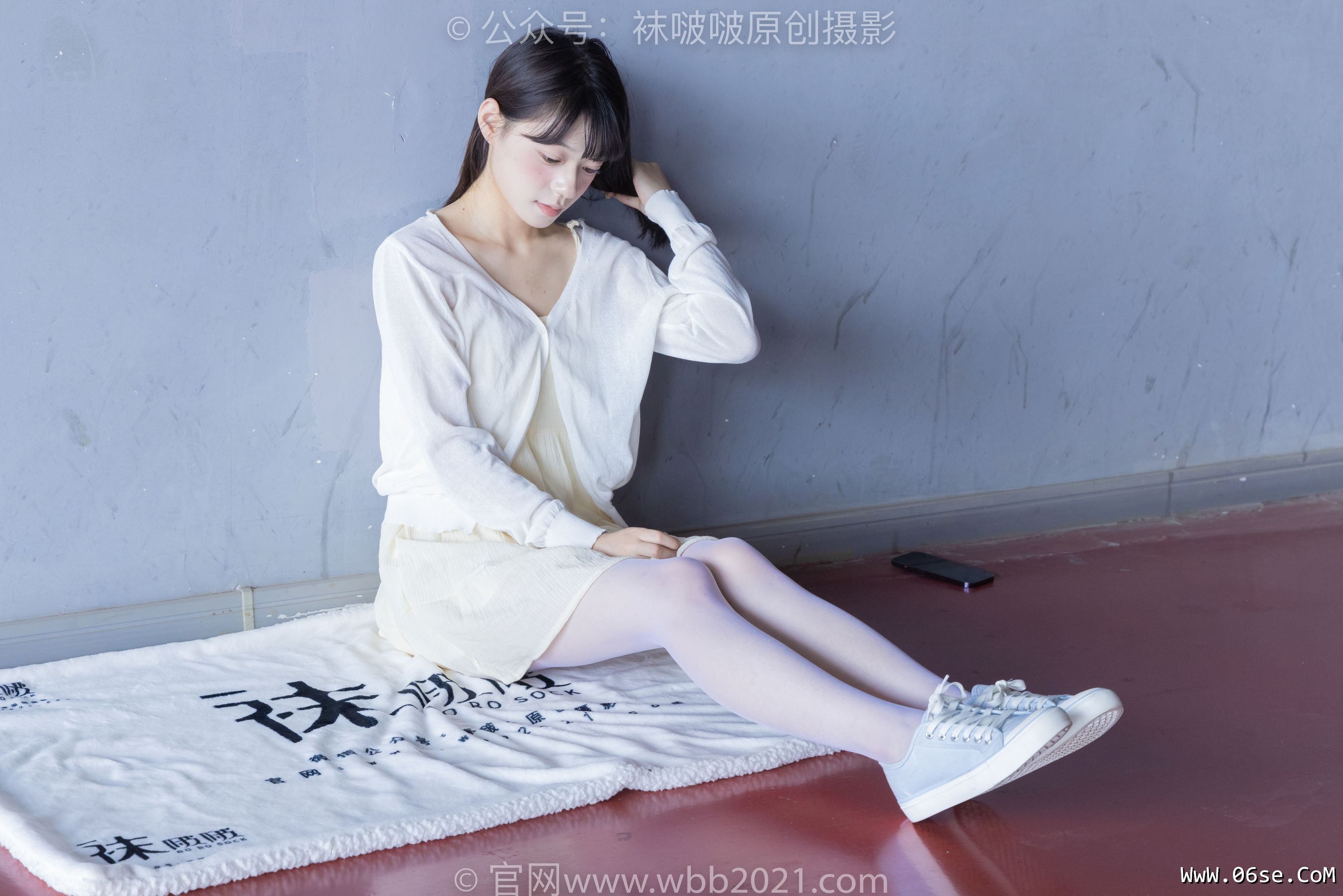 图片[70]-BoBoSocks袜啵啵 No.395 糯米 -板鞋、白丝[145P]-六色网
