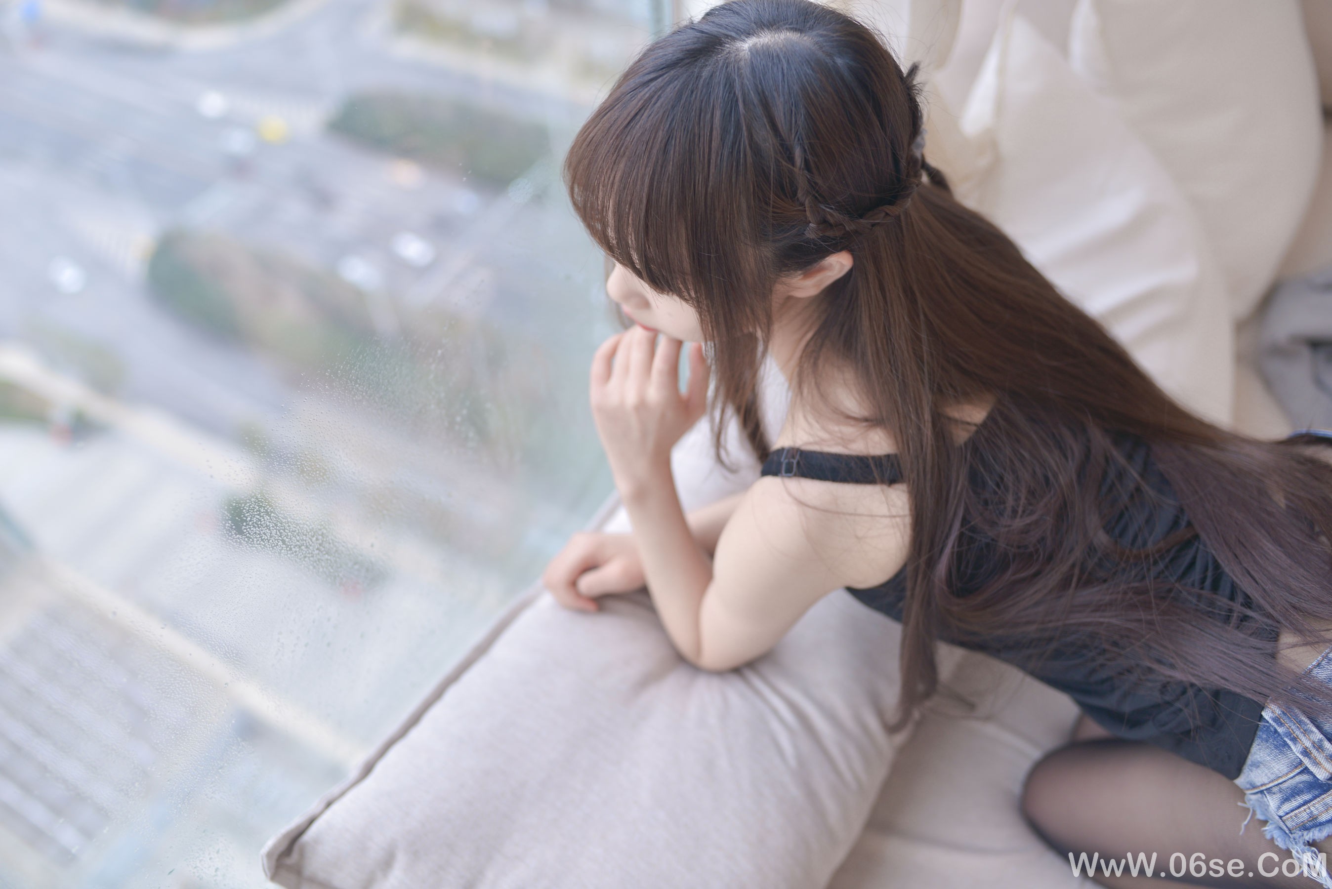 图片[5]-Cos小姐姐雪琪 牛仔黑丝大姐姐[51P]-六色网