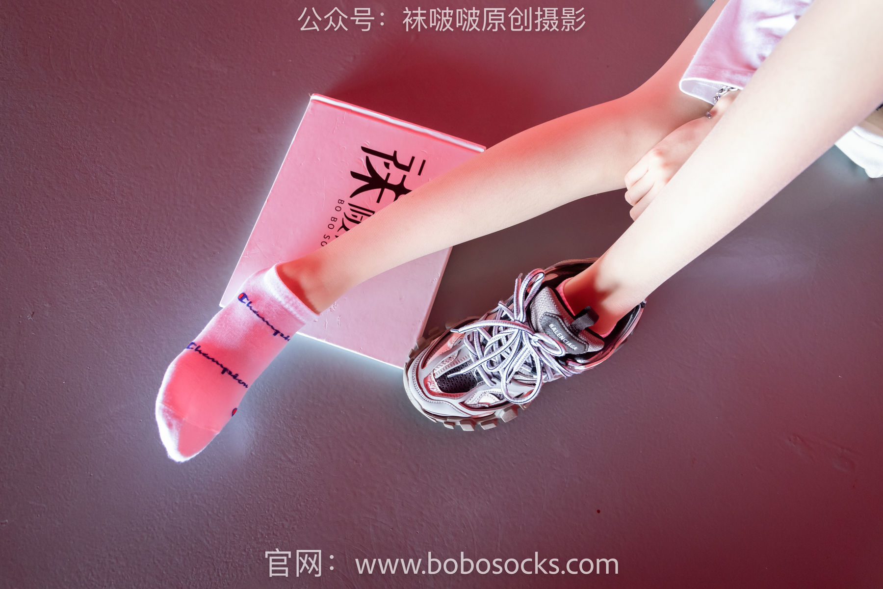 图片[46]-BoBoSocks袜啵啵 积分限定作品010 稚予-巴黎世家运动鞋、白棉袜、肉丝[144P]-六色网