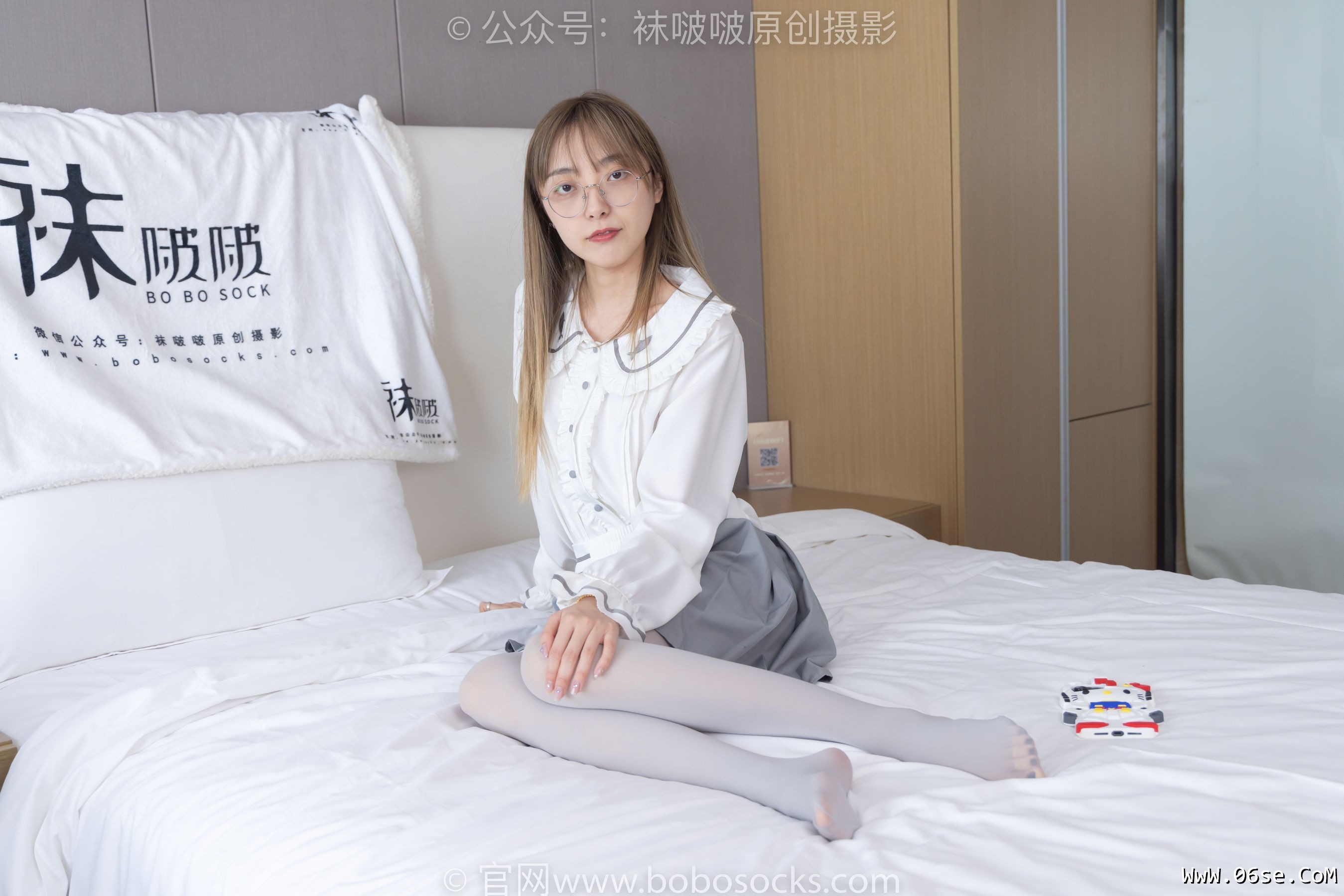 图片[94]-BoBoSocks袜啵啵 No.213 稚予 -黑皮鞋、厚灰丝[140P]-六色网