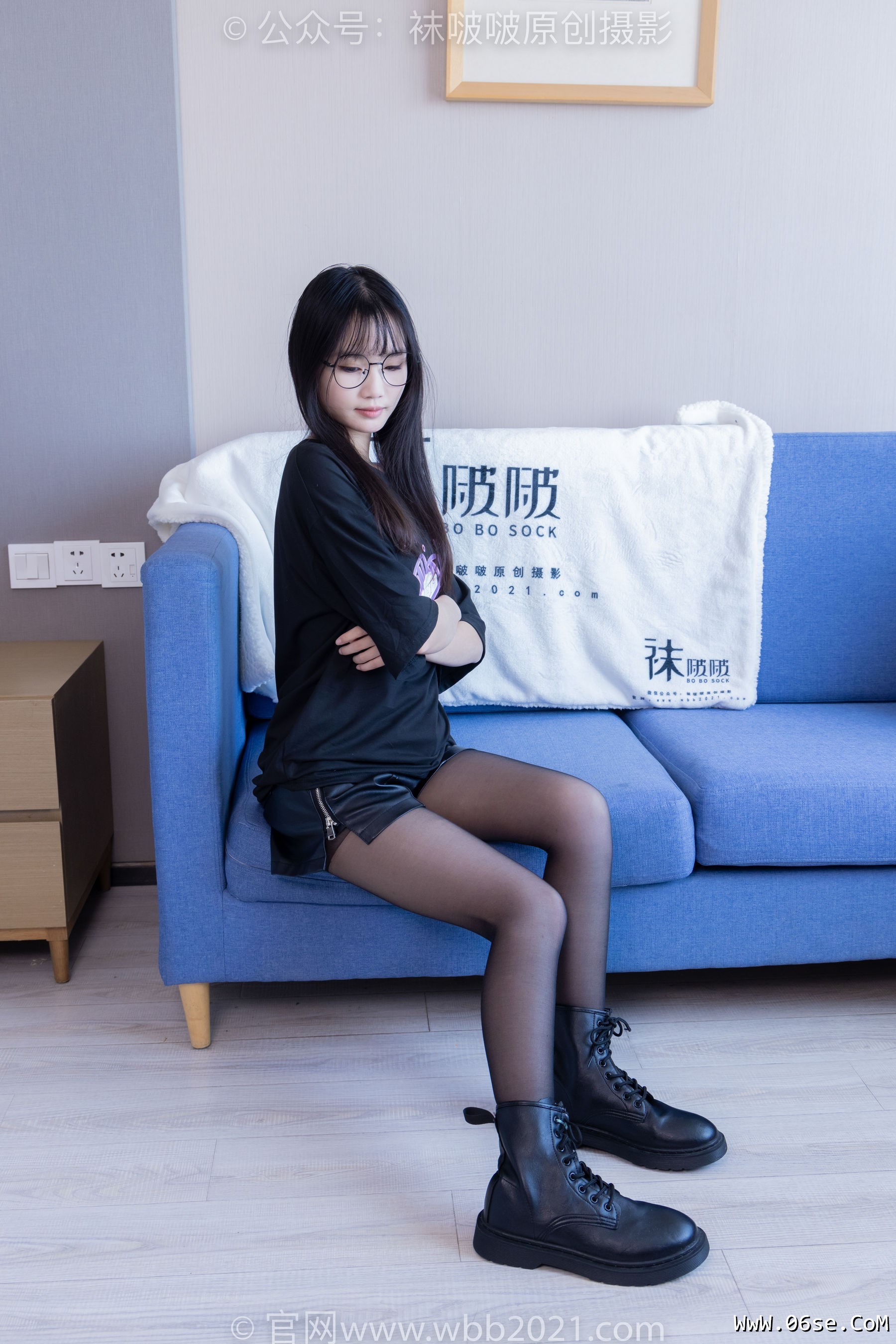 图片[59]-BoBoSocks袜啵啵 No.406 甜甜圈 -马丁靴、黑丝[150P]-六色网