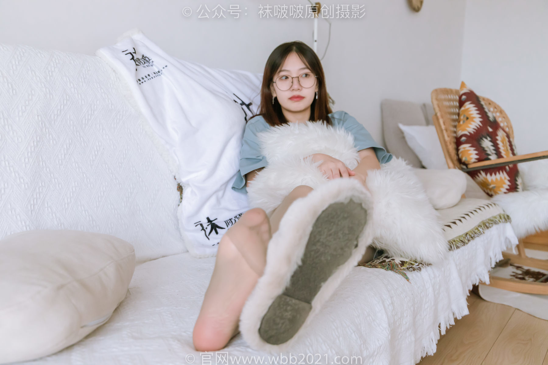 图片[59]-BoBoSocks袜啵啵 No.239 小甜豆-棉拖鞋、灰丝、裸足[140P]-六色网