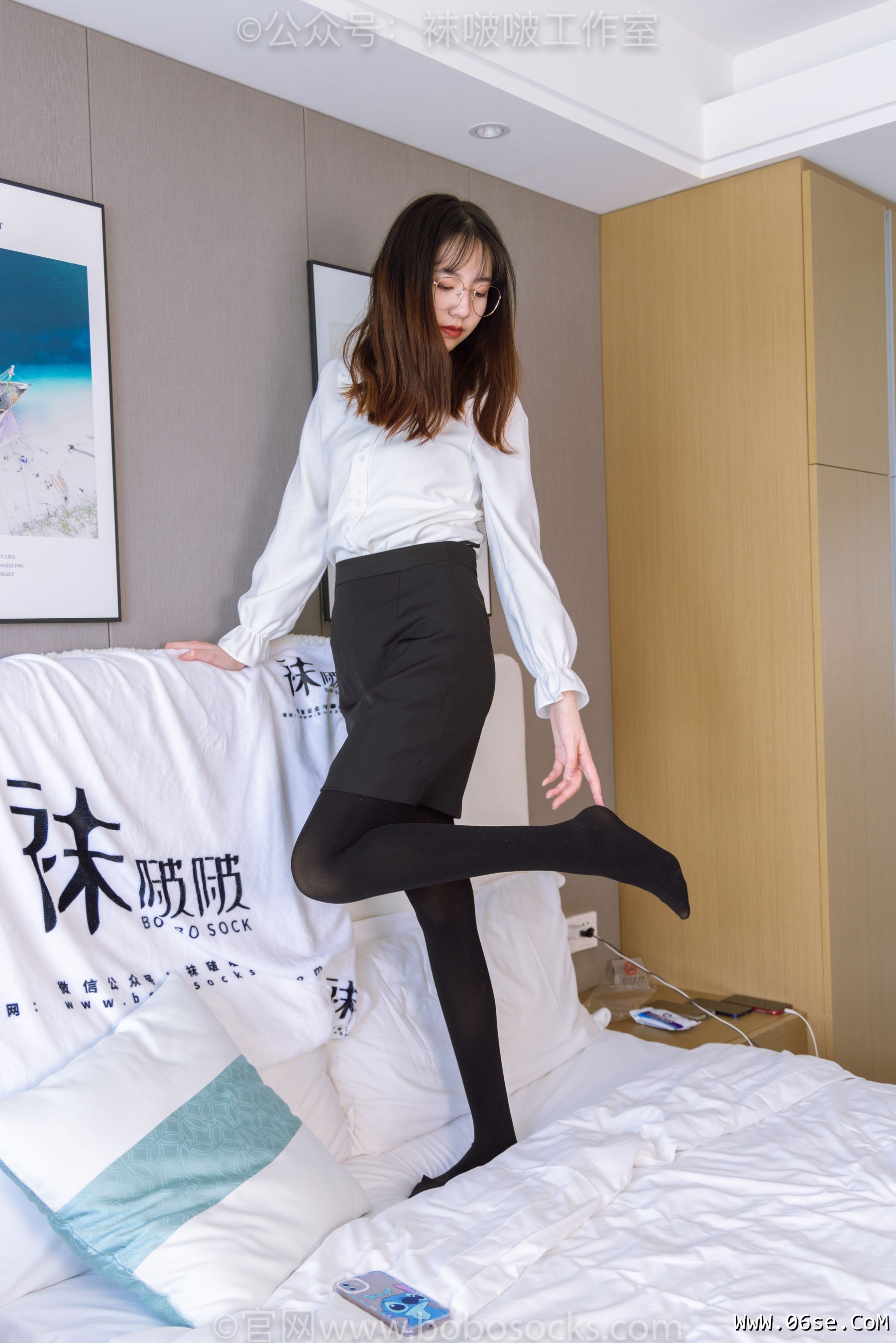 图片[120]-BoBoSocks袜啵啵 No.090 小甜豆-高跟鞋、厚黑丝[140P]-六色网