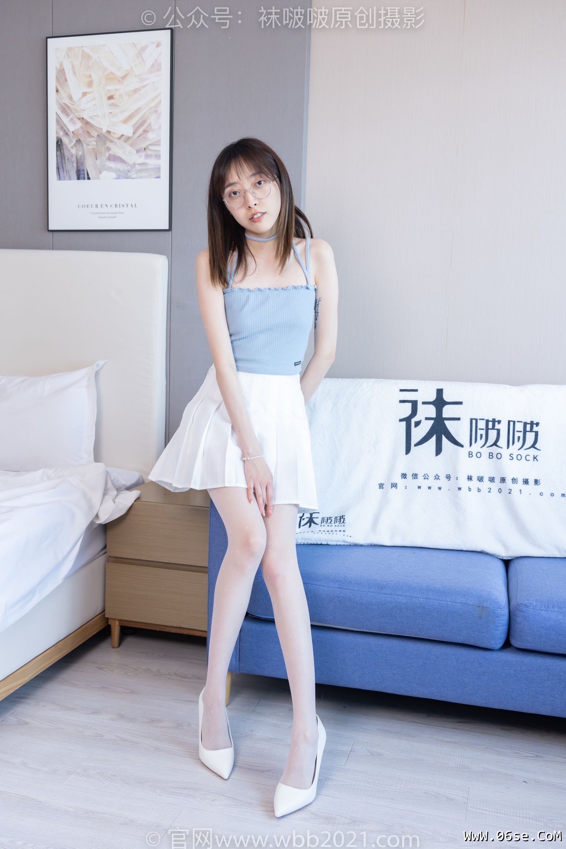 图片[69]-BoBoSocks袜啵啵 No.403 稚予 -高跟鞋、板鞋、波点黑丝、波点白丝[145P]-六色网
