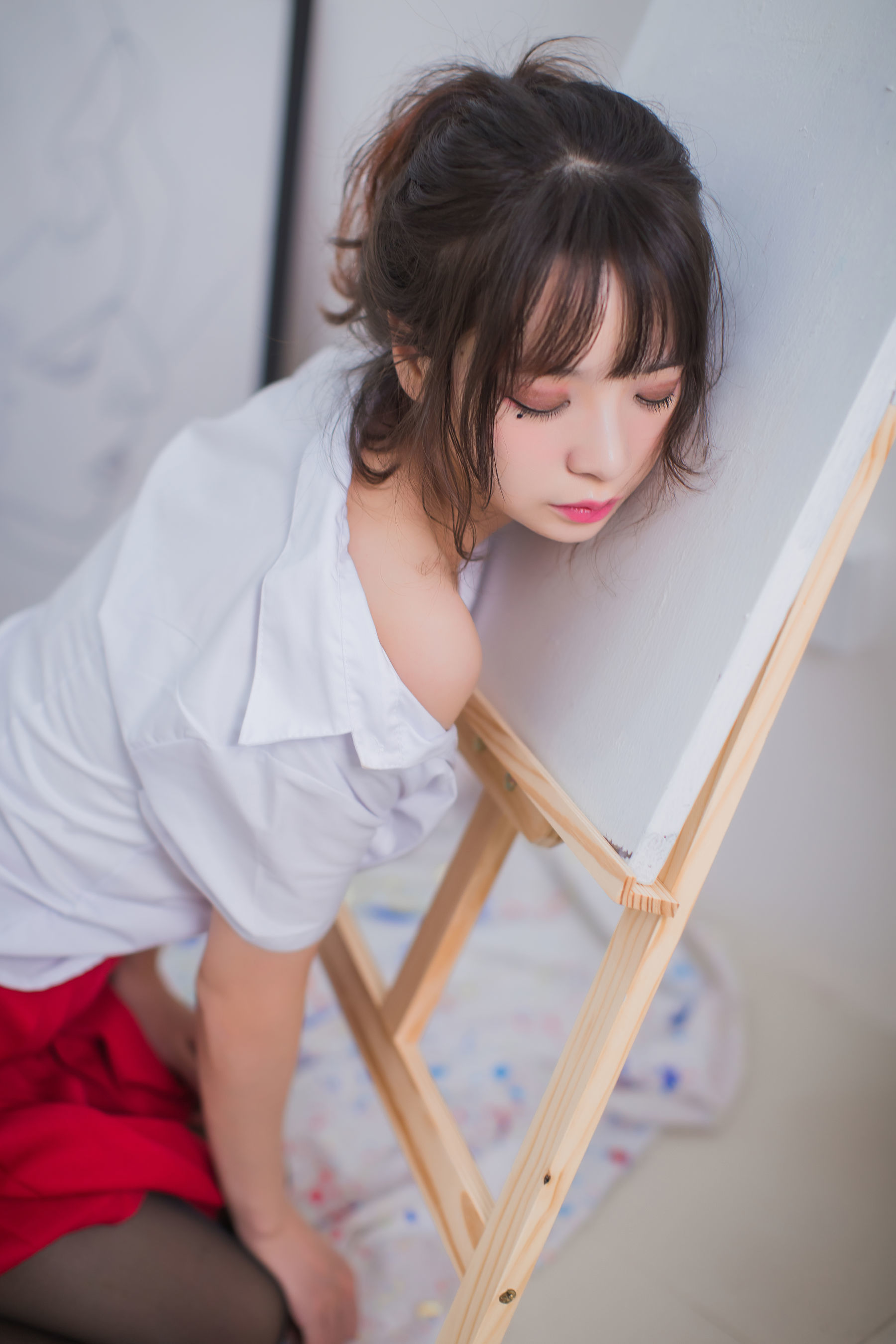 图片[11]-疯猫ss 画室JK少女[23P]-六色网