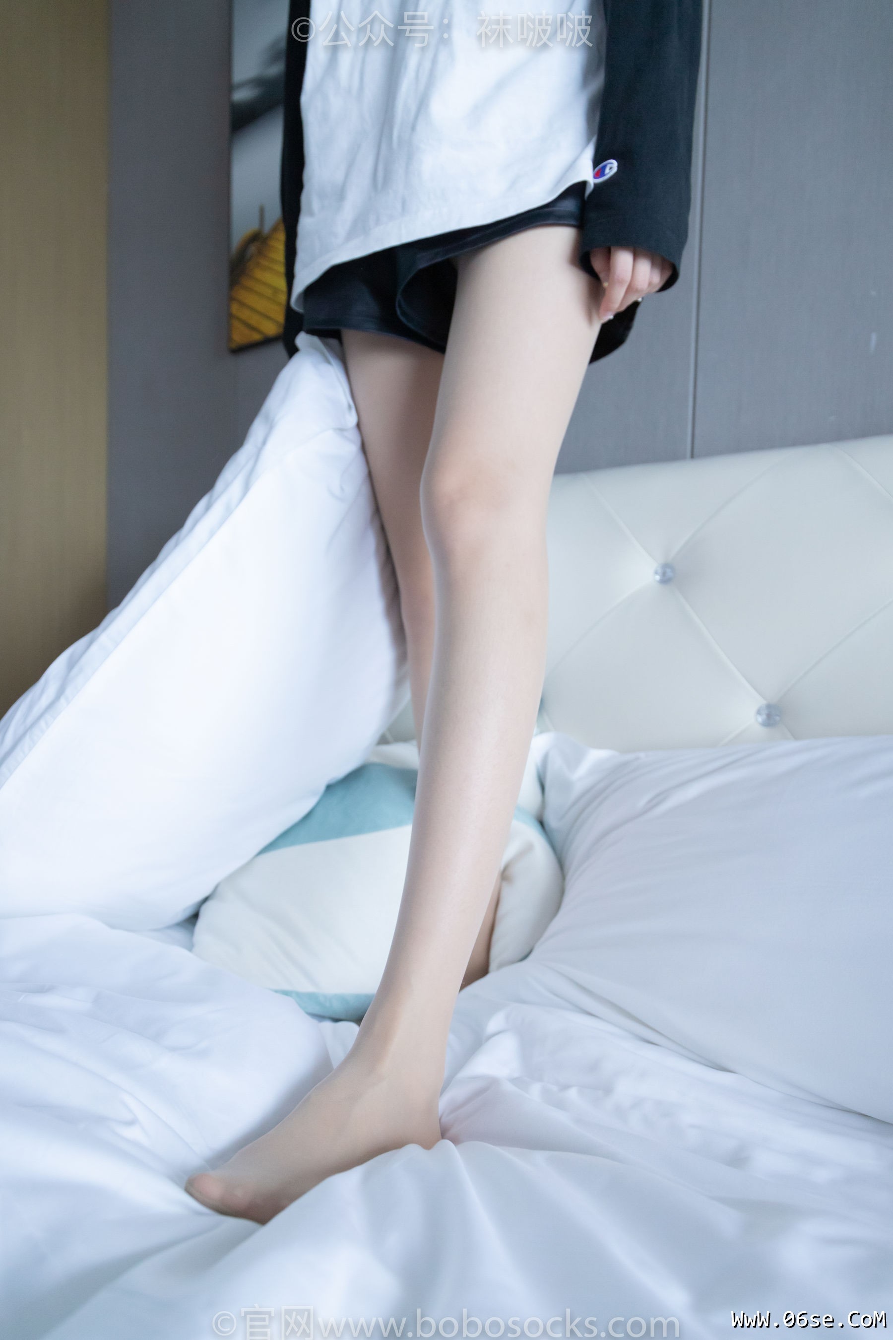图片[128]-BoBoSocks袜啵啵 No.015 稚予-阿迪板鞋、白色短棉袜、肉丝[148P]-六色网