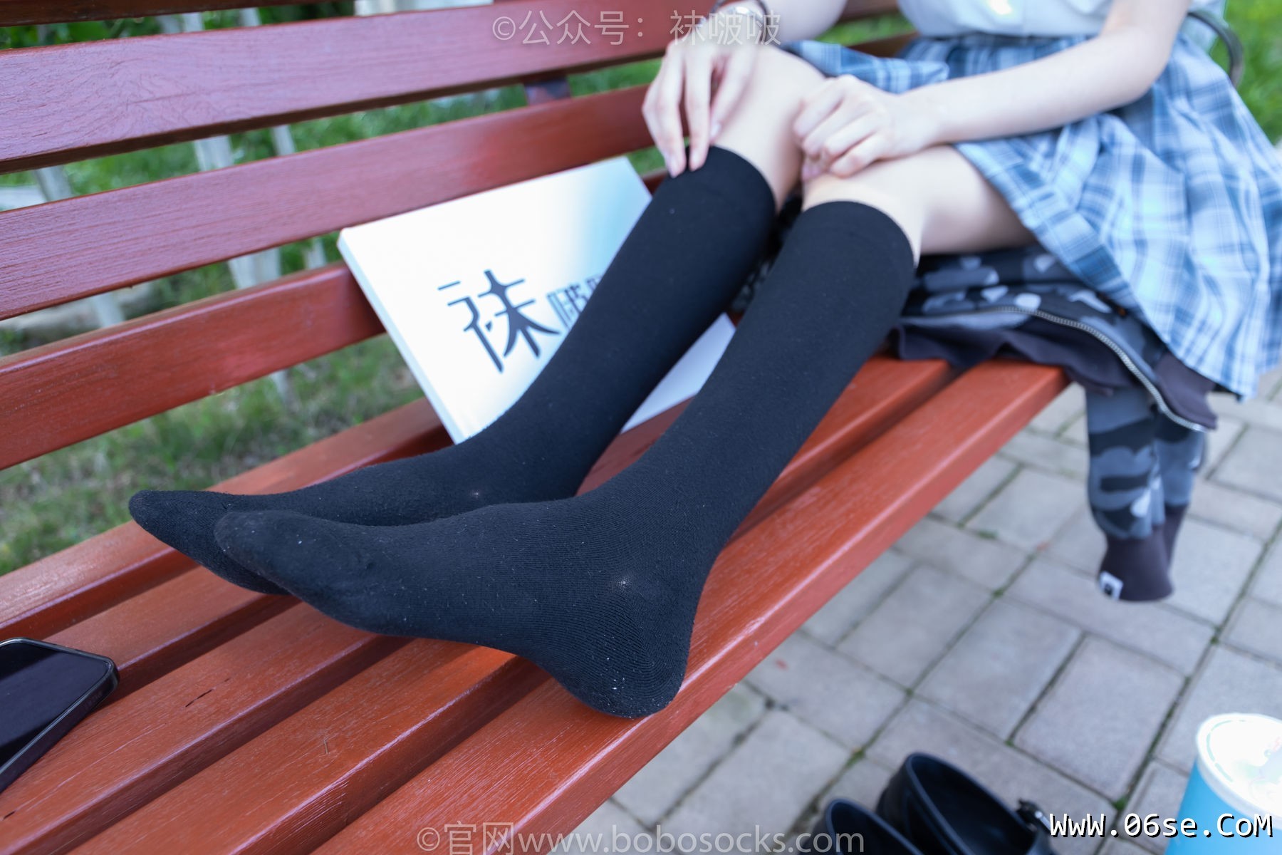 图片[95]-BoBoSocks袜啵啵 No.007 稚予-JK制服、皮鞋、黑色中筒棉袜、肉丝[143P]-六色网