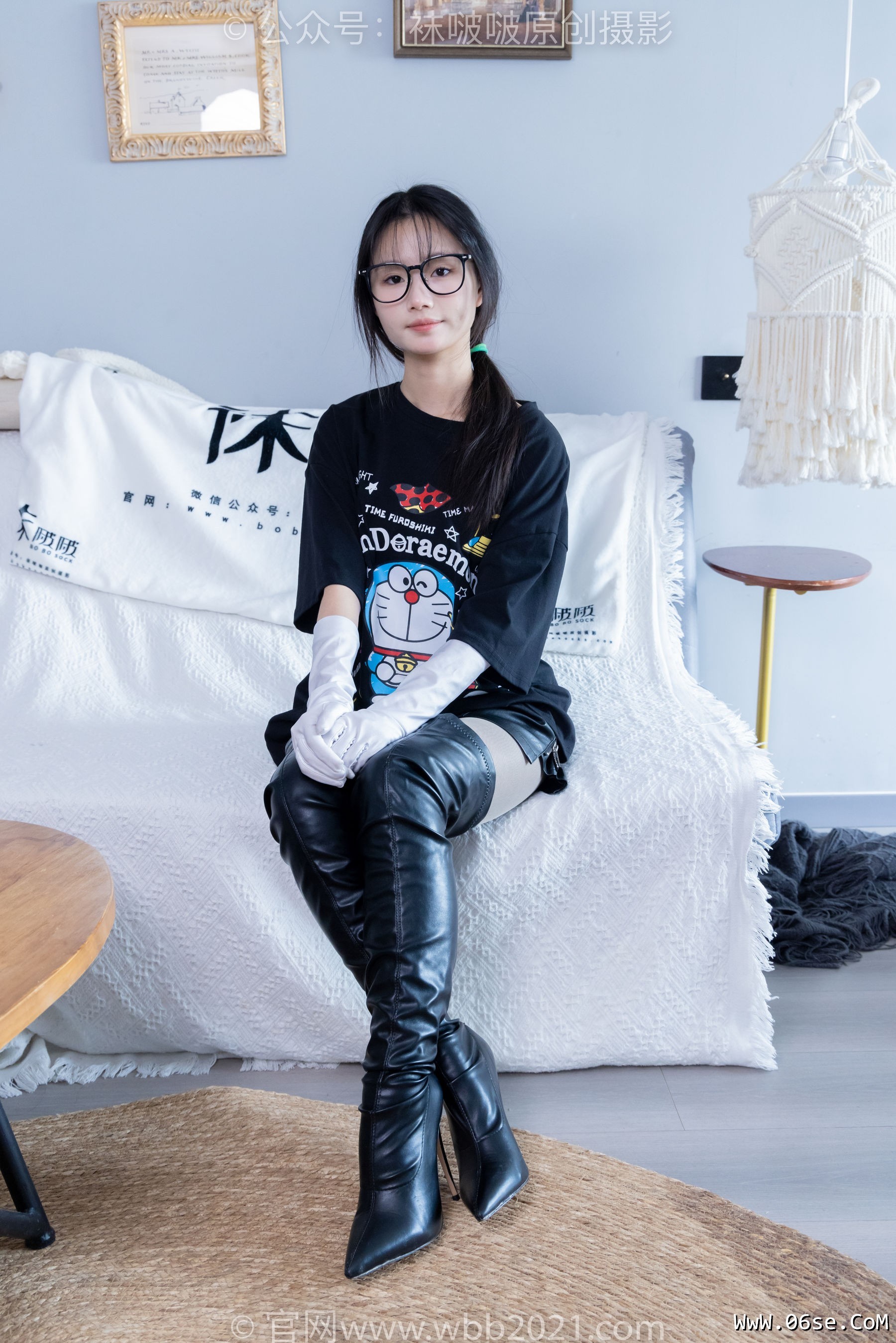 图片[57]-BoBoSocks袜啵啵 No.343 甜甜圈 -高跟长靴、黑丝打底、肉丝[150P]-六色网