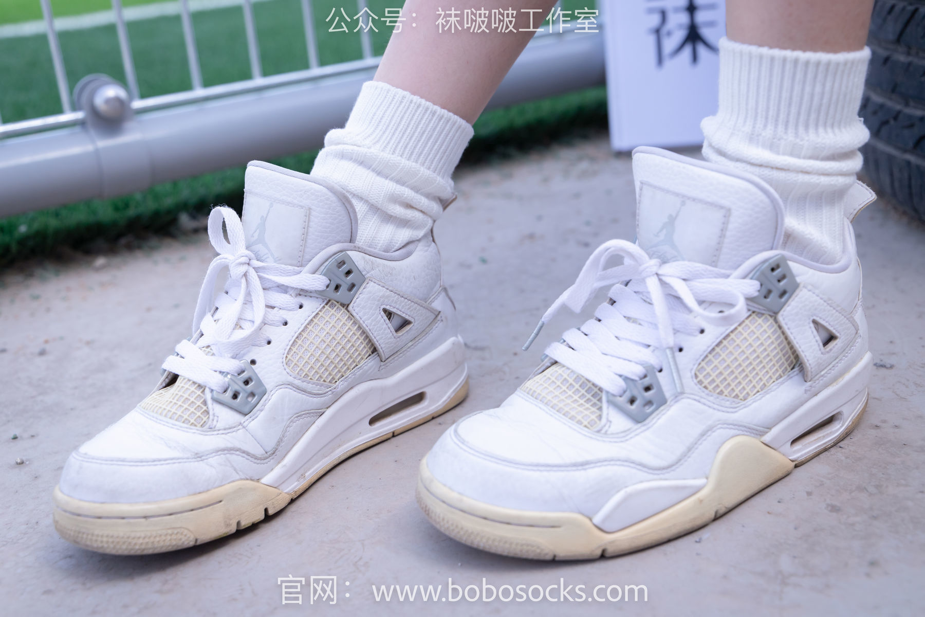 图片[20]-BoBoSocks袜啵啵 No.103 稚予-AJ篮球鞋、白棉袜、裸足[134P]-六色网