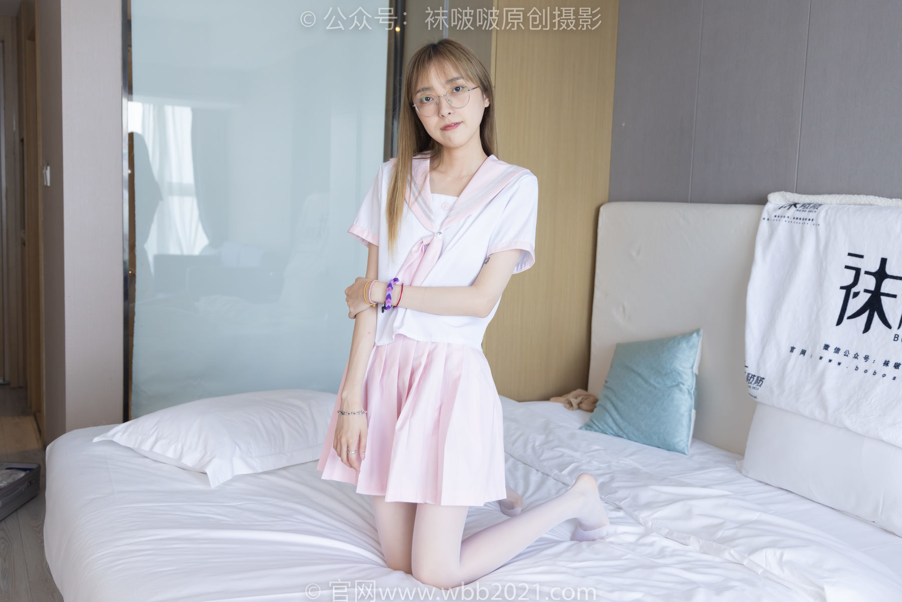 图片[120]-BoBoSocks袜啵啵 No.238 稚予-皮鞋、白丝、JK制服[153P]-六色网