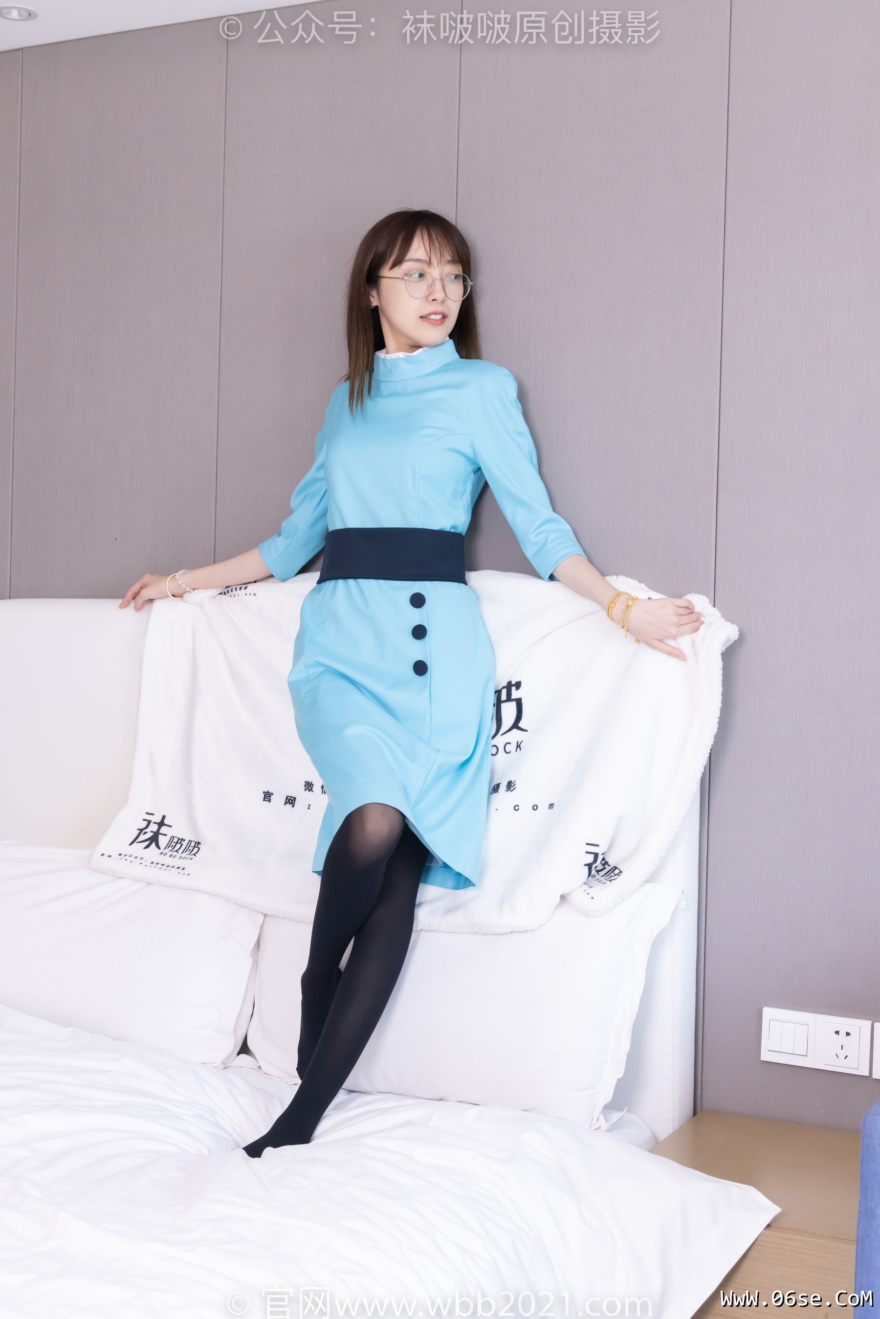 图片[23]-BoBoSocks袜啵啵 No.440 稚予 -高跟鞋、厚黑丝、空姐制服[200P]-六色网