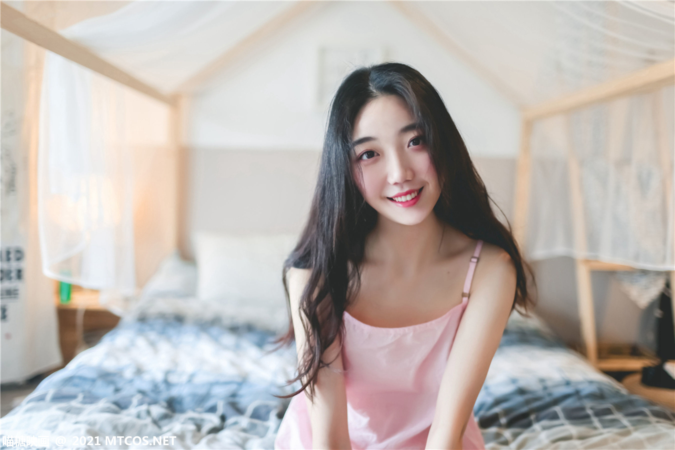 图片[14]-喵糖映画 VOL.406 粉裙民宿 [28P]-六色网