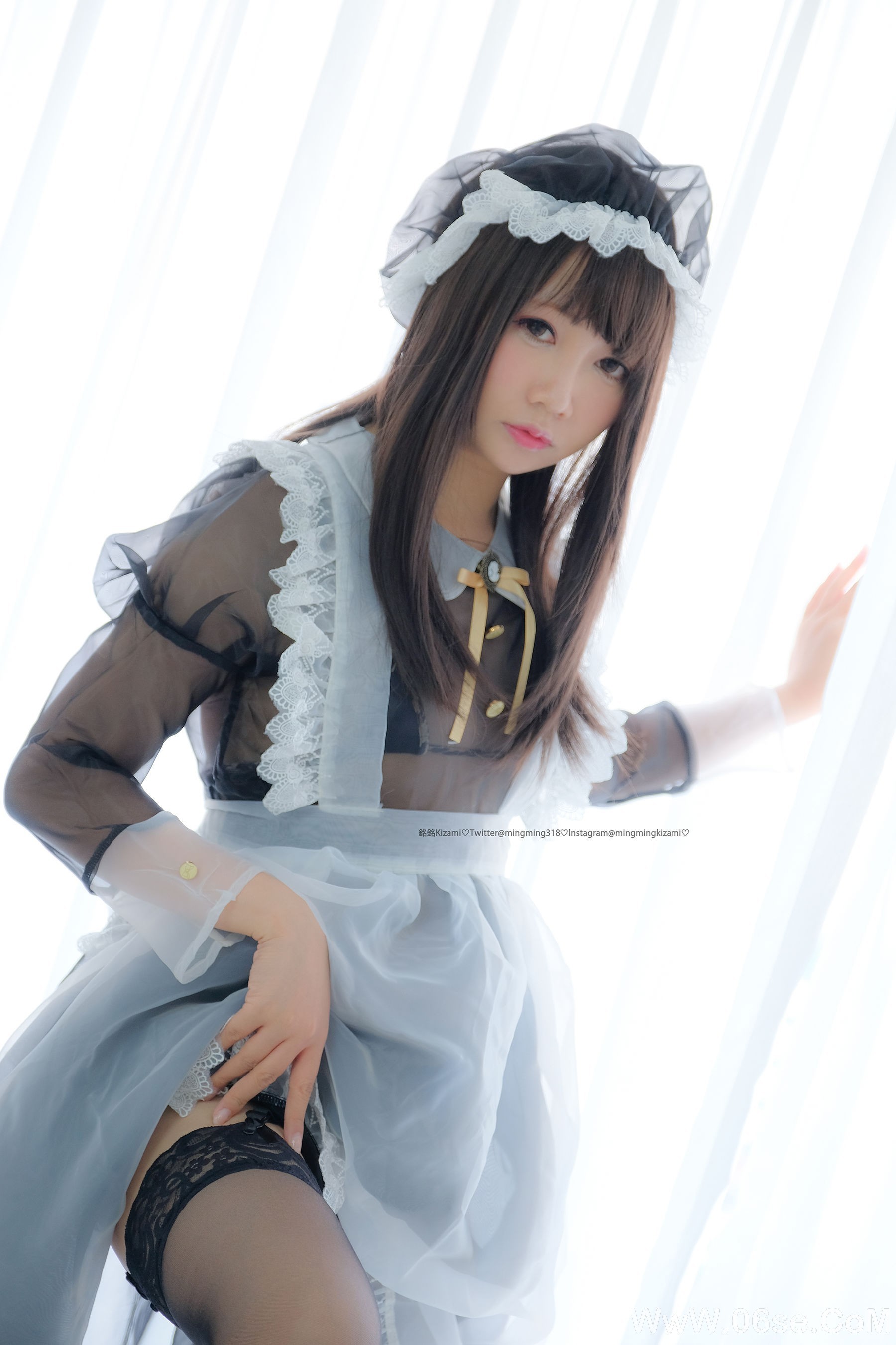 图片[20]-銘銘Kizami 自撮りVol.15 透明女仆[84P]-六色网
