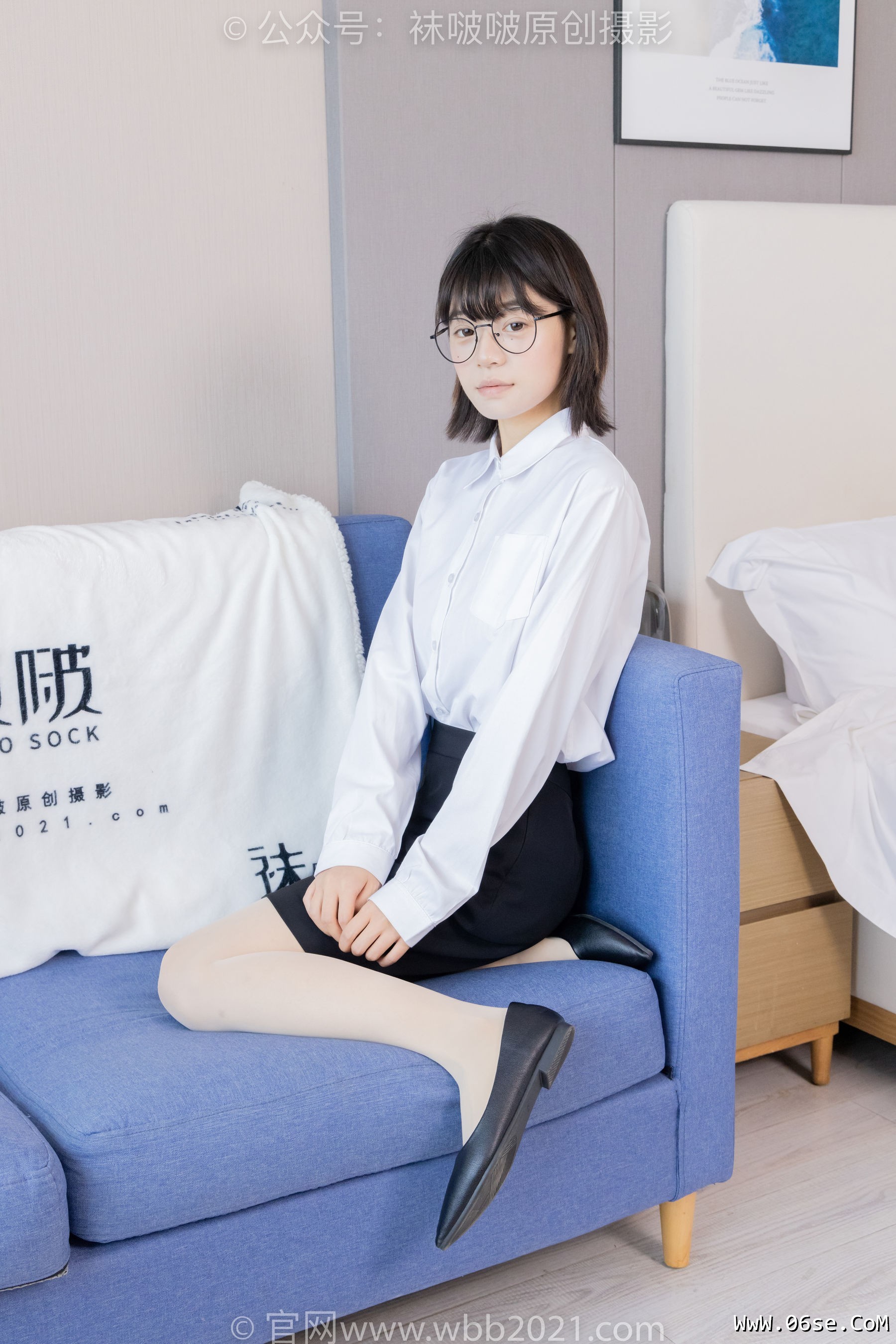 图片[31]-BoBoSocks袜啵啵 No.436 糯米 -OL制服、两双平底鞋、薄黑丝、厚肉丝[150P]-六色网