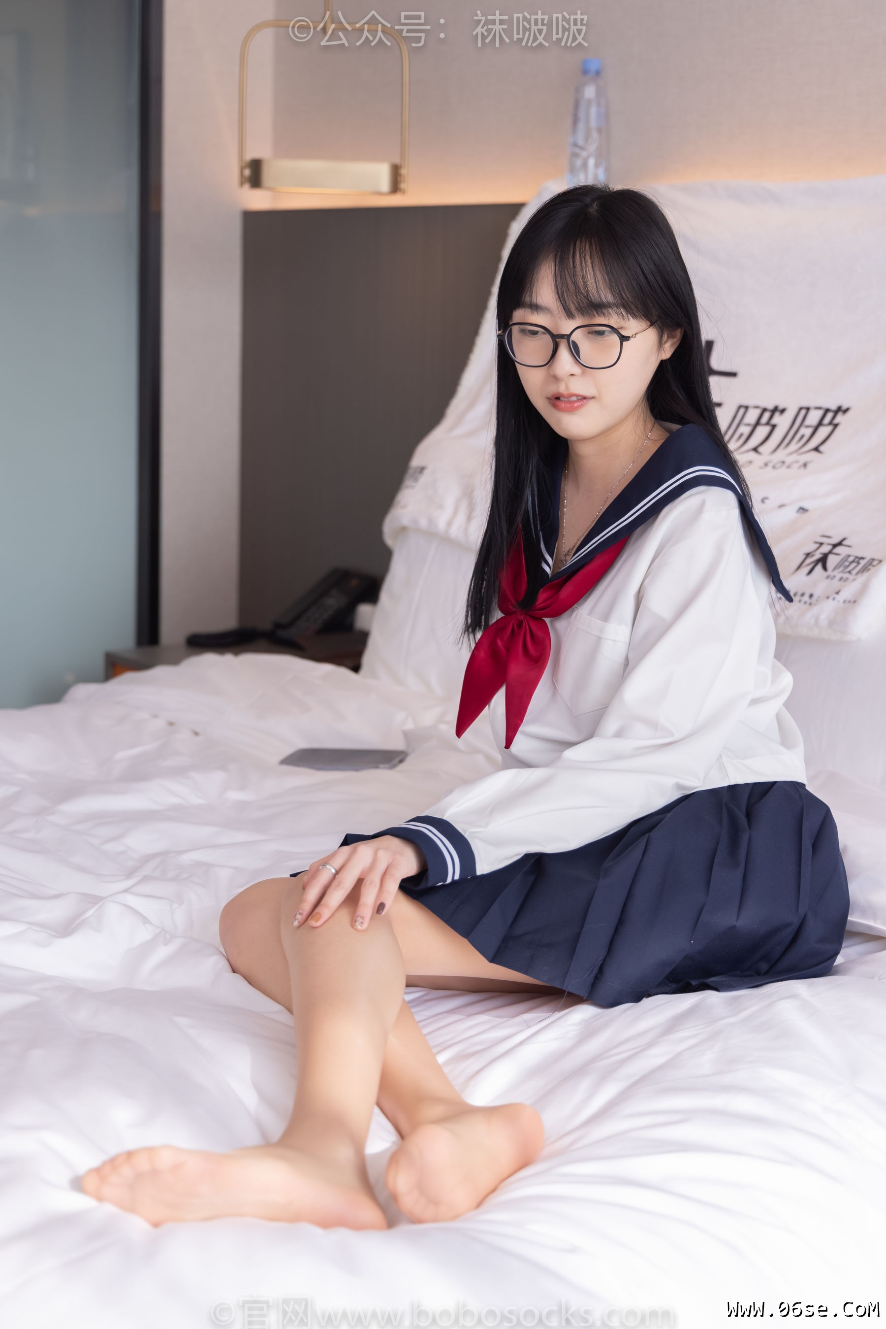 图片[76]-BoBoSocks袜啵啵 积分限定作品005 稚予-JK制服、皮鞋、油亮肉丝、踩蛋糕[133P]-六色网