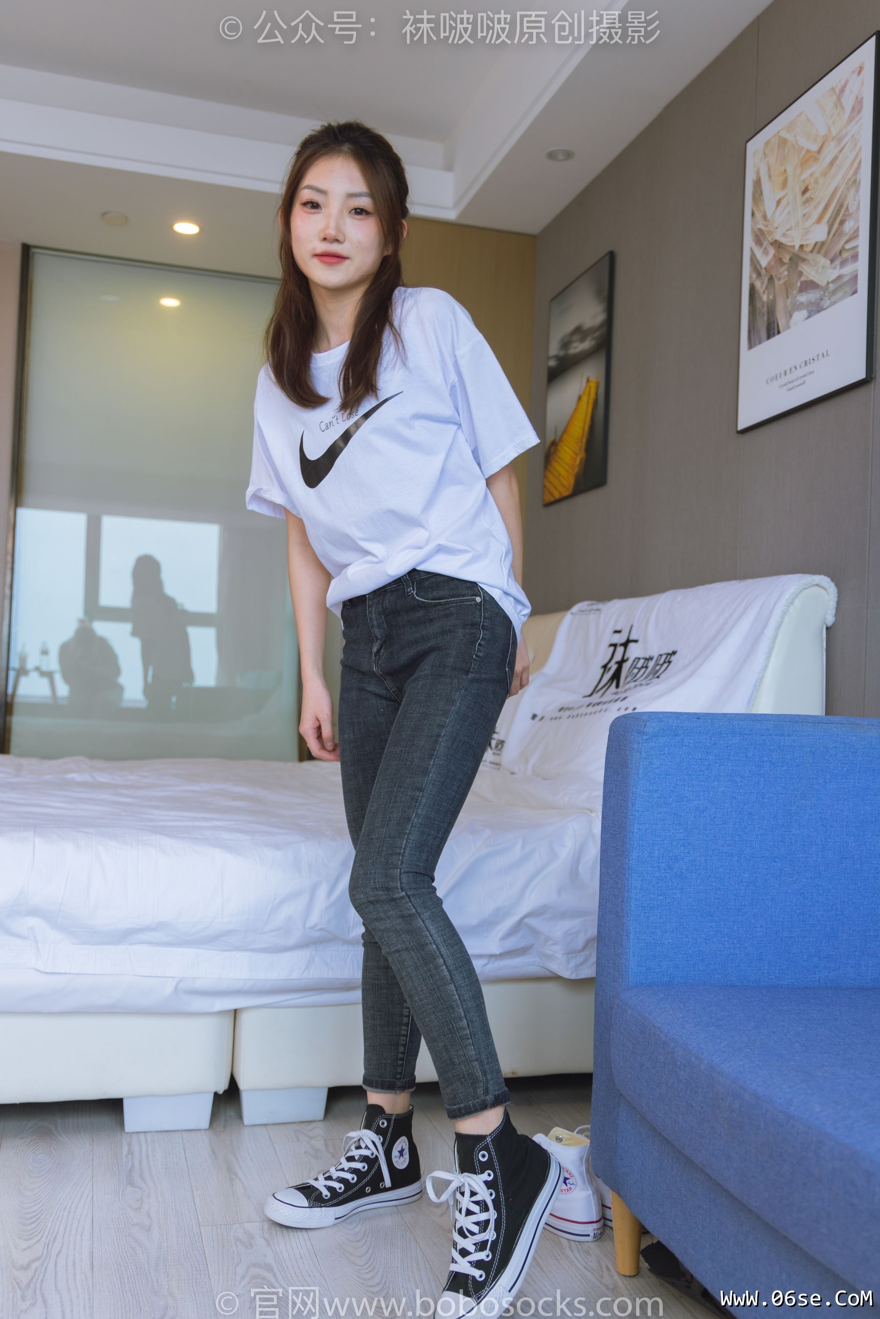 图片[87]-BoBoSocks袜啵啵 No.220 小沫-两双板鞋、短肉丝、裸足[140P]-六色网