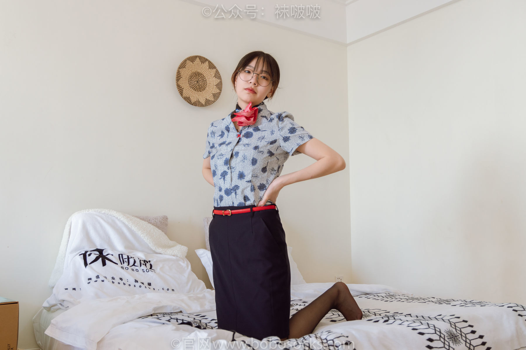 图片[77]-BoBoSocks袜啵啵 No.087 小甜豆-空姐制服、高跟鞋、黑丝[130P]-六色网